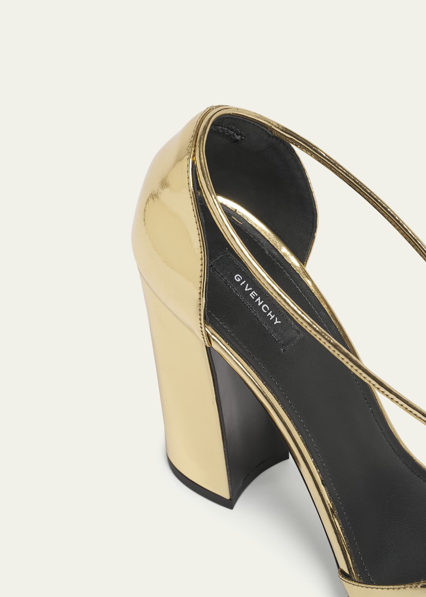 サンダル・ミュール GIVENCHY Heeled sandals GIVENCHY G Cube metallic leather sandals | NET-A-PORTER