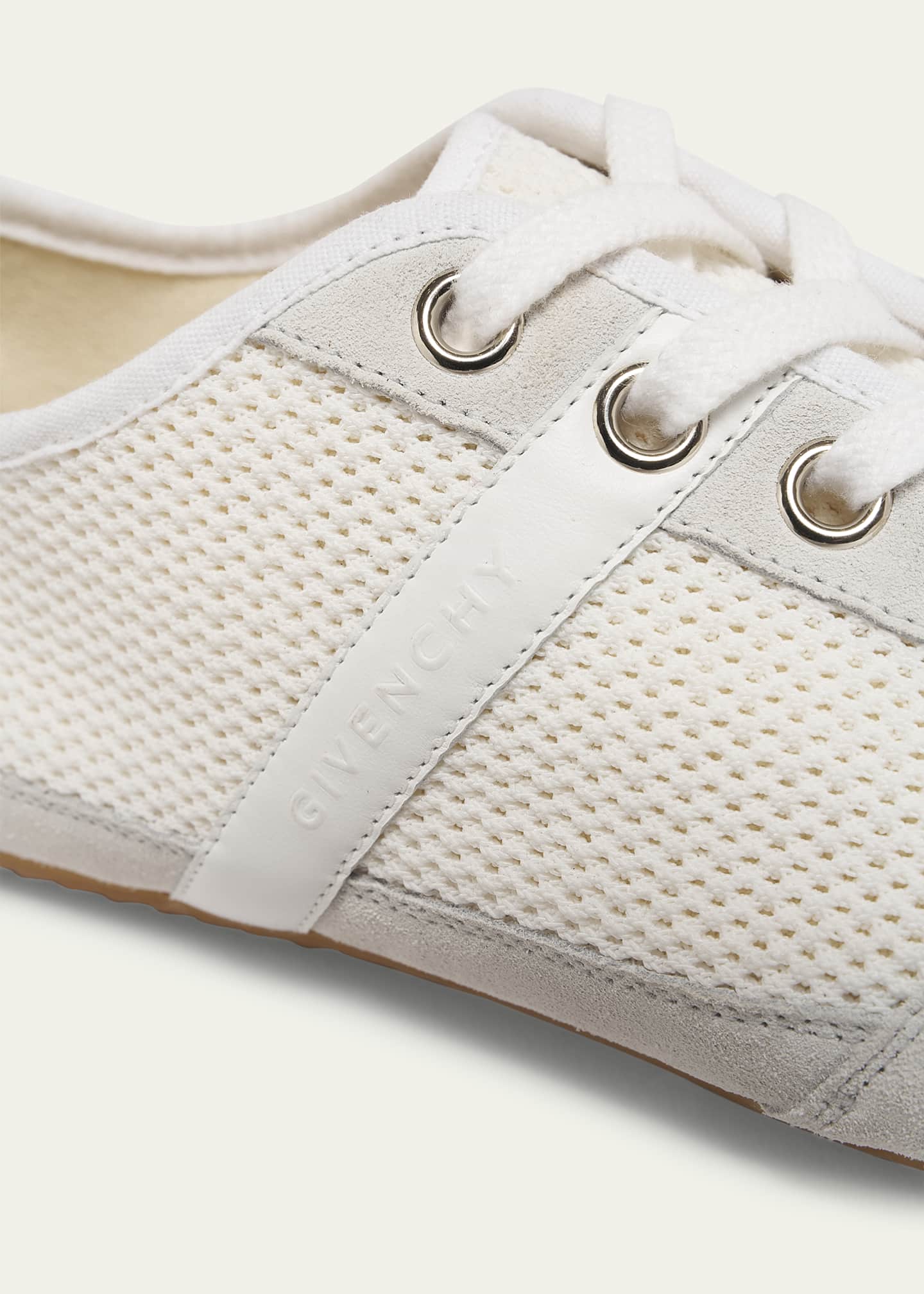 Givenchy Mesh And Suede Slim Low-Top Sneakers - Bergdorf Goodman