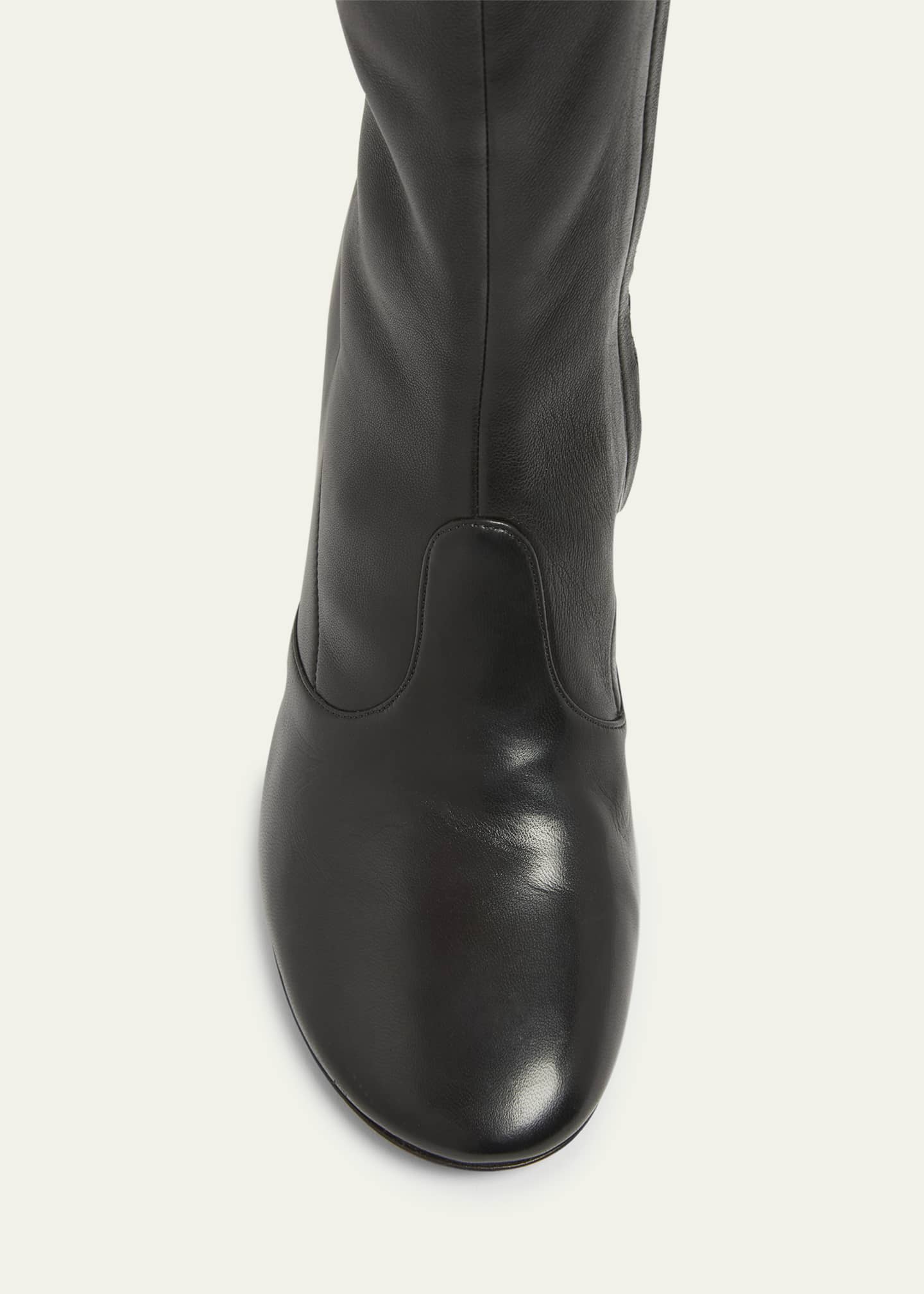 Givenchy Leather Metallic Sculpted-Heel Ankle Booties - Bergdorf