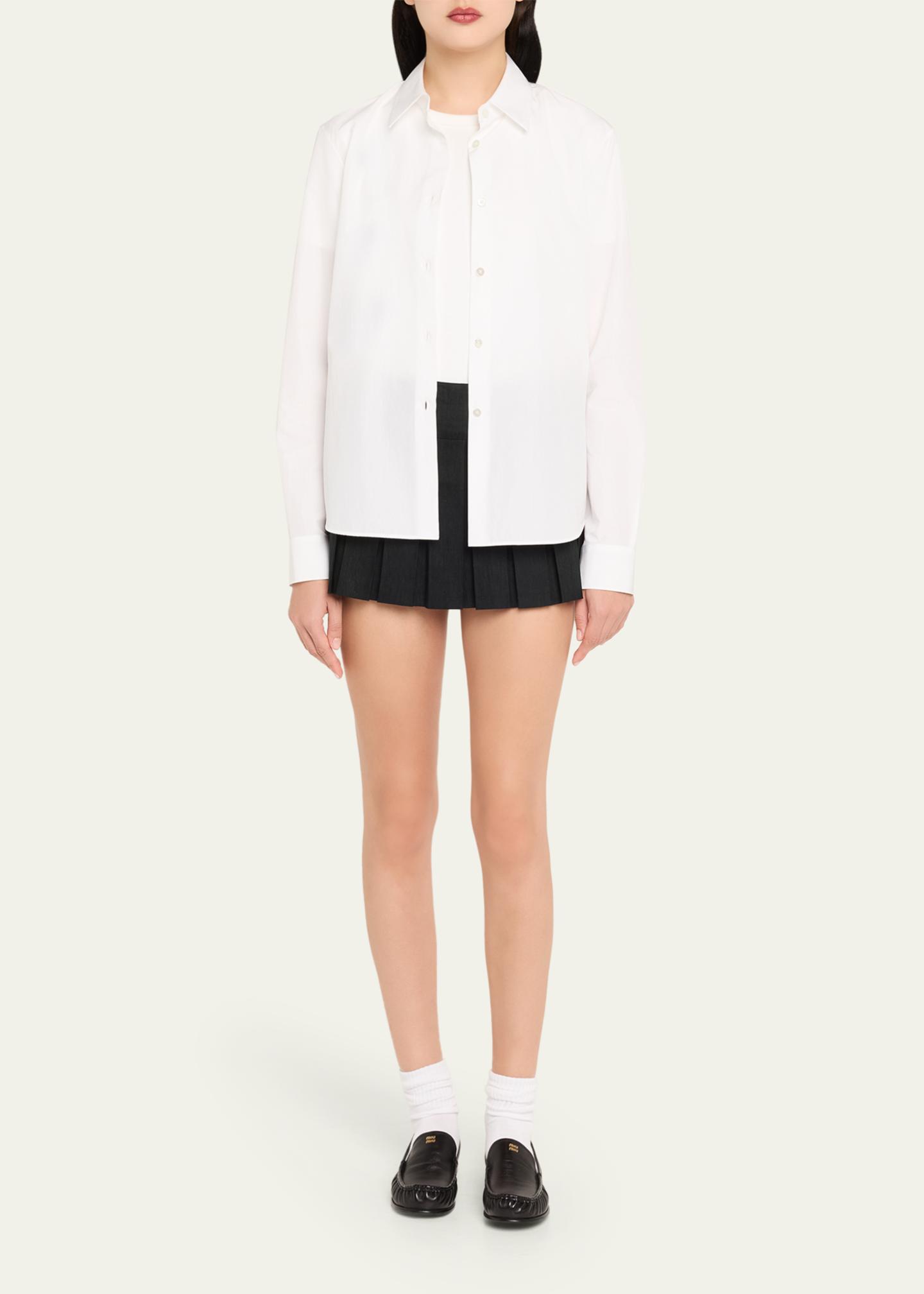 Miu Miu Ruched Leather Mocassin Loafers - Bergdorf Goodman