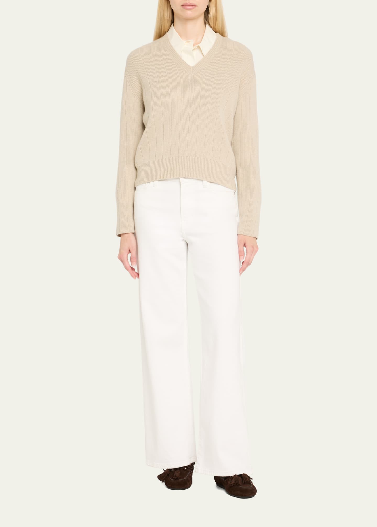 Miu Miu Suede Tassel Boat Loafers Image 3 of 6