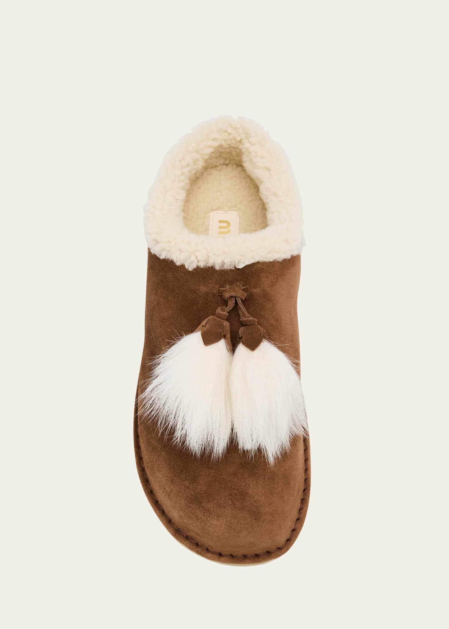 MIU MIU ファーブーツ　３５サイズ black-faux-fur-miu-miu-boots-