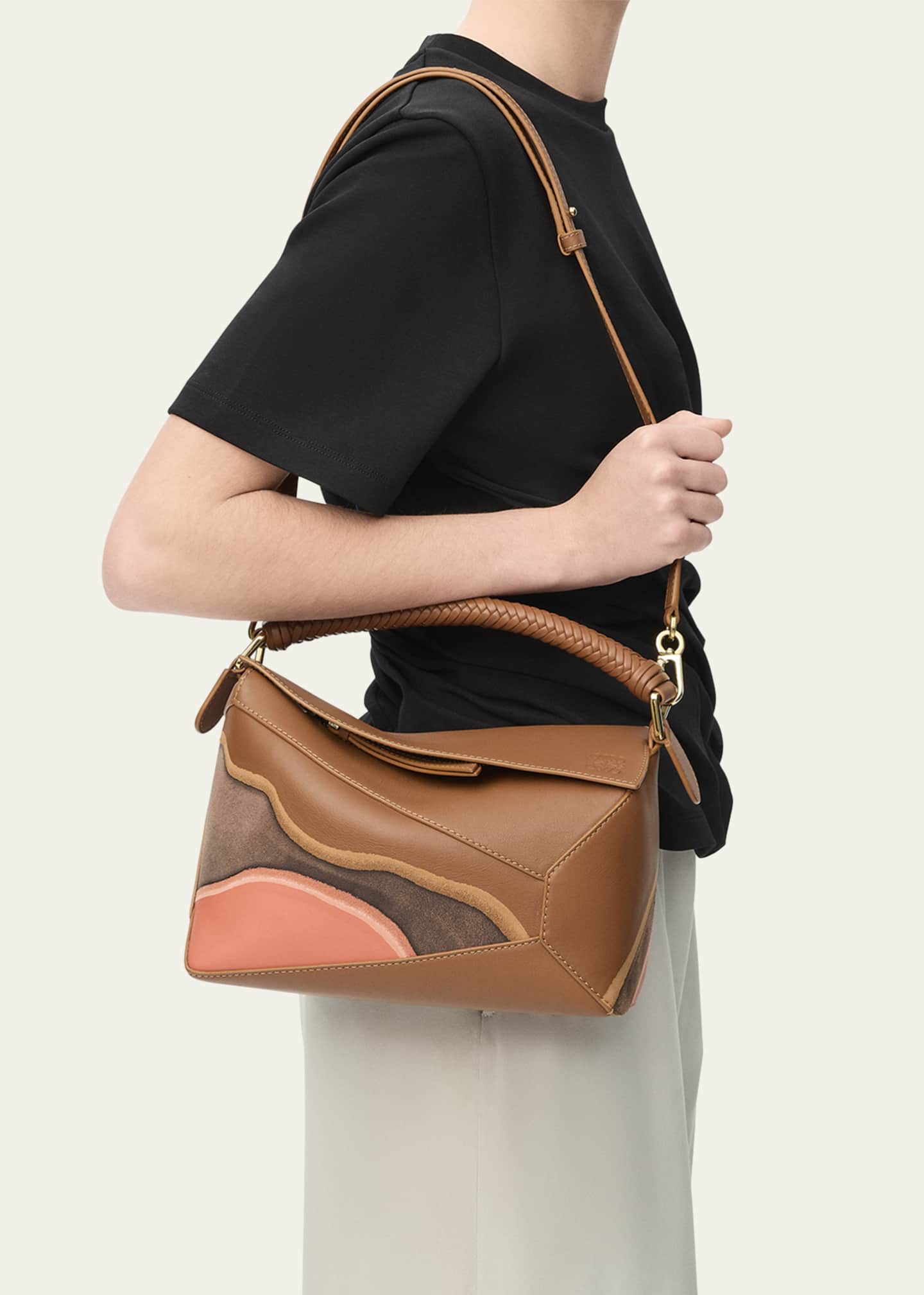 Loewe Puzzle Edge Small Top-Handle Bag in Nappa Leather Image 2 of 4