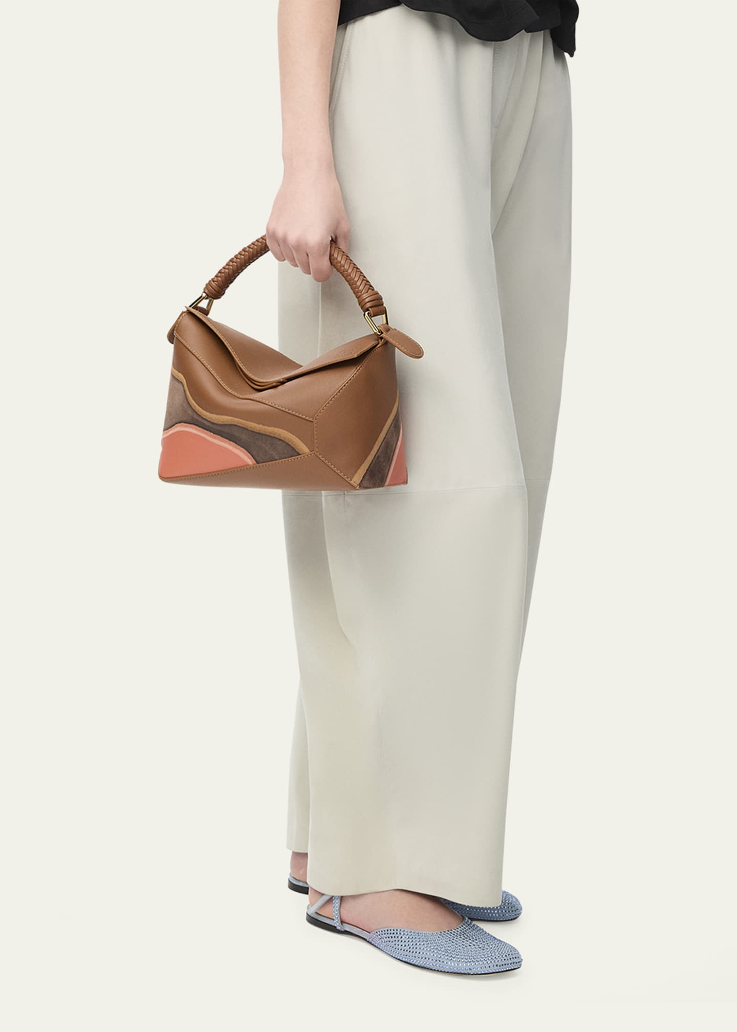 Loewe Puzzle Edge Small Top-Handle Bag in Nappa Leather Image 4 of 4