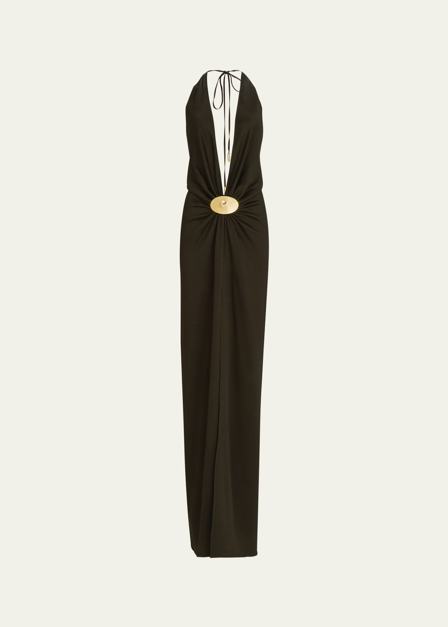 Silvia Tcherassi Rowan Gathered Halter Dress Image 1 of 3