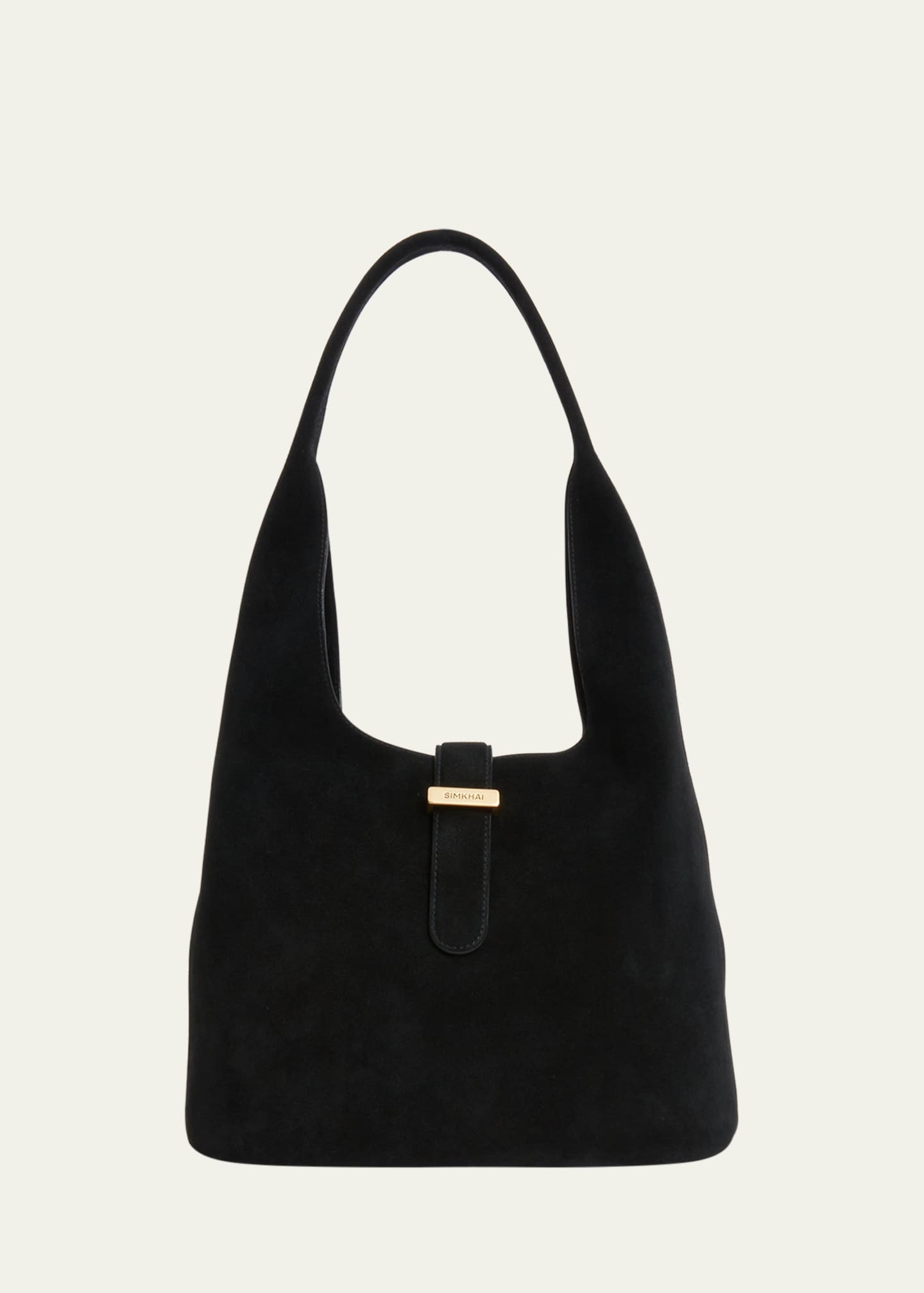 SIMKHAI Khai Suede Hobo Bag Image 1 of 2