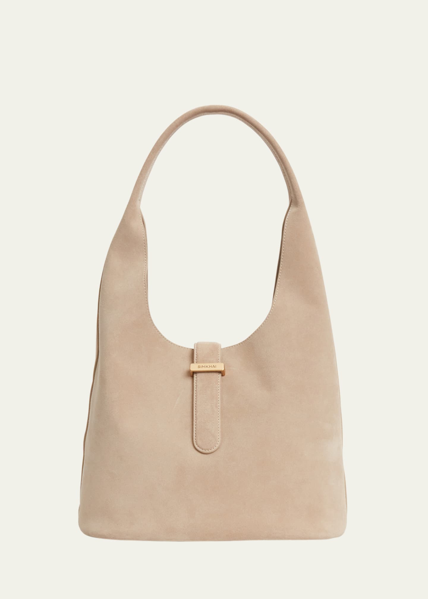SIMKHAI Khai Suede Hobo Bag Image 1 of 2