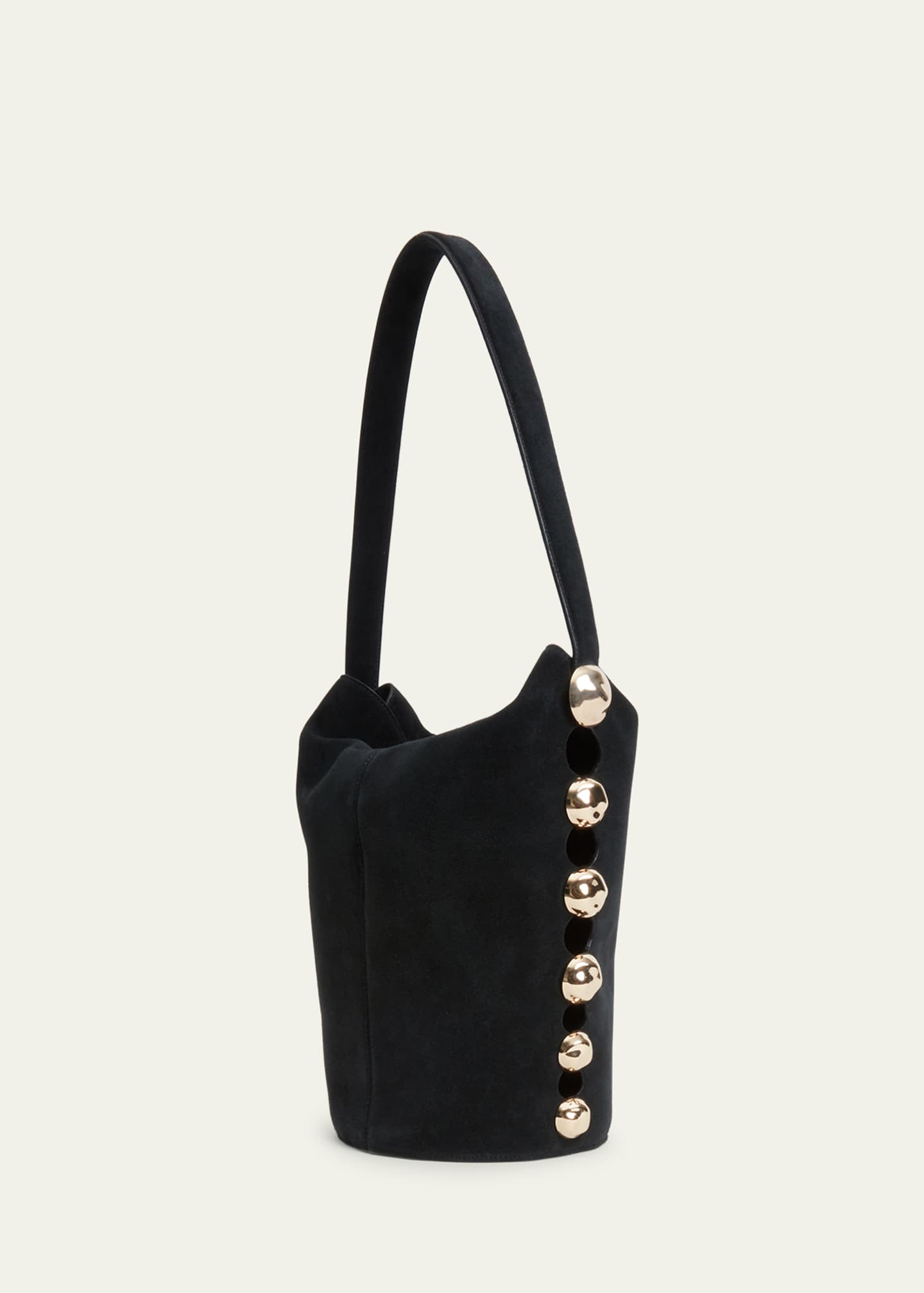 SIMKHAI Amaya Studded Leather Bucket Bag Image 2 of 3