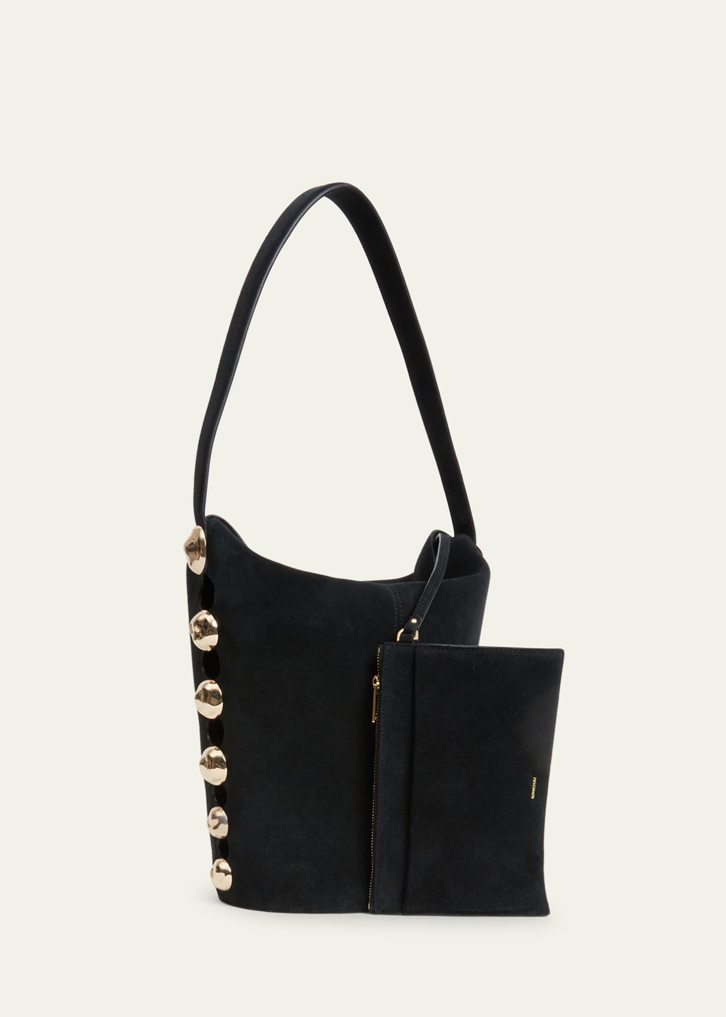 SIMKHAI Amaya Studded Leather Bucket Bag Image 3 of 3