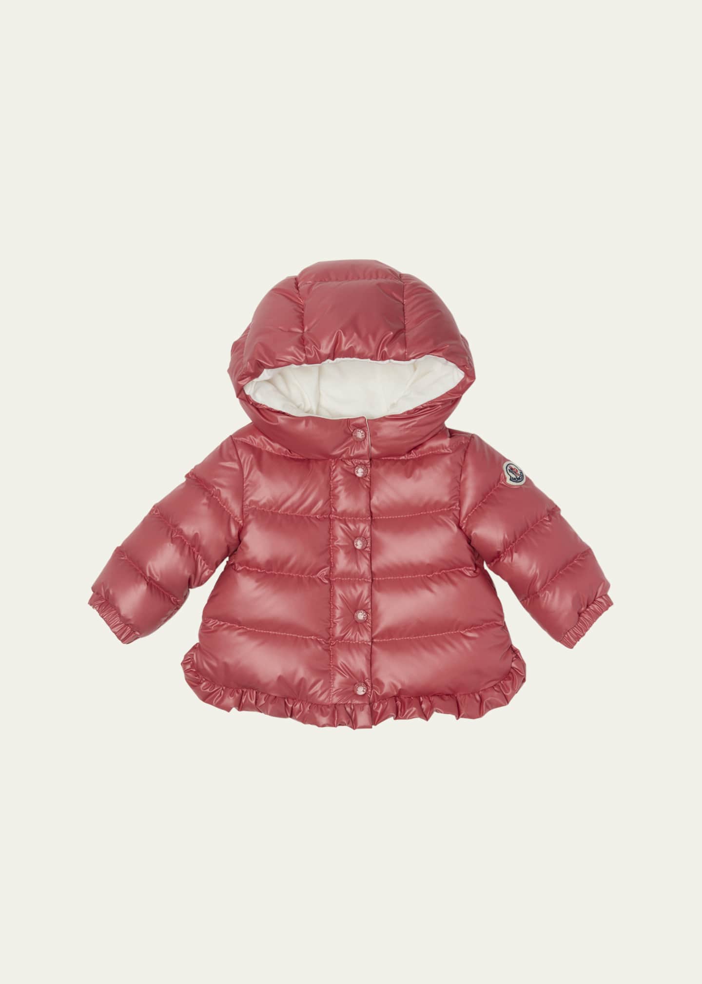 Moncler Girl's Tazui Ruffled Down Jacket, Size 6M-3 - Bergdorf Goodman
