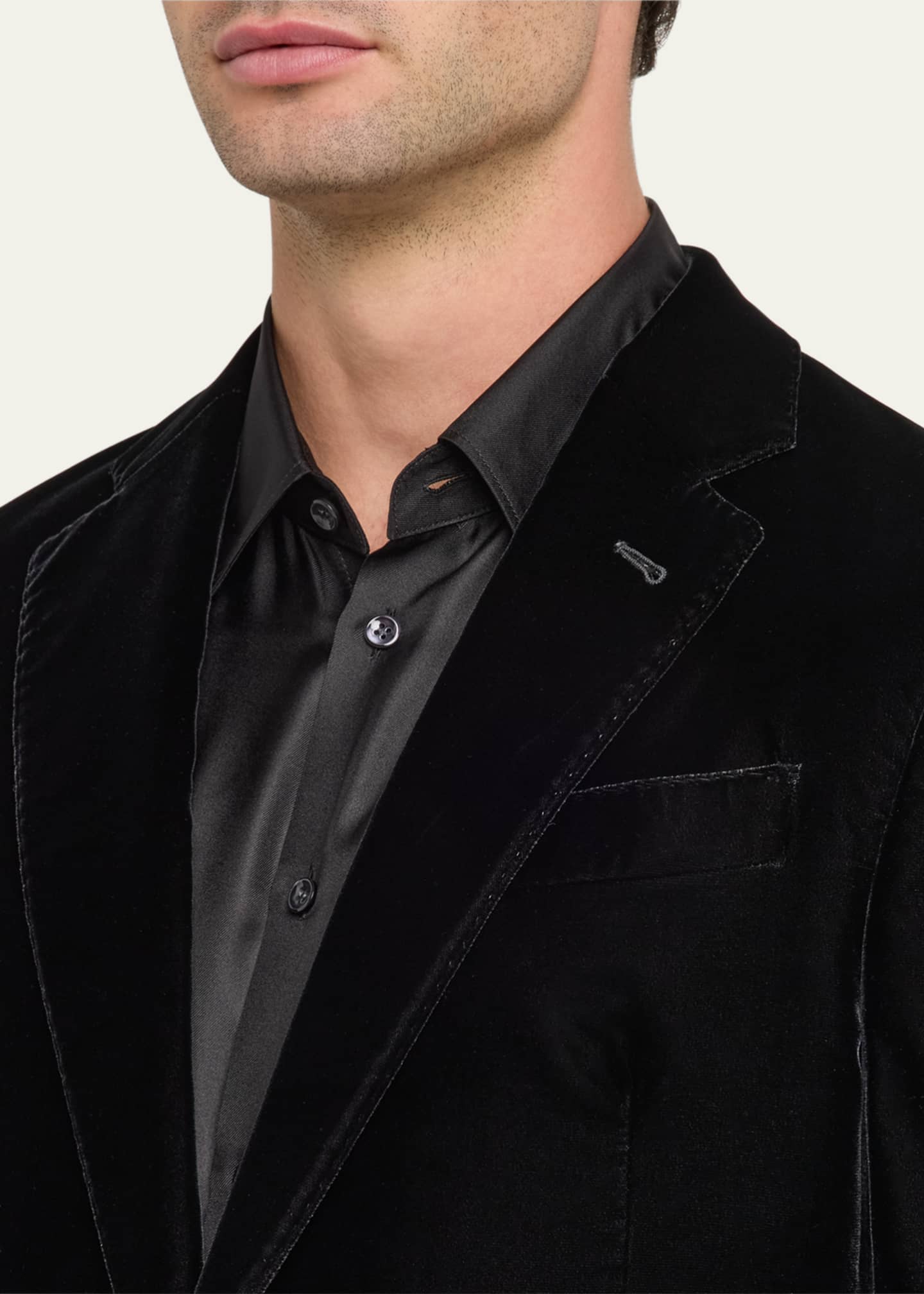 Giorgio Armani Men's Velvet Notch Lapel Dinner Jacket - Bergdorf