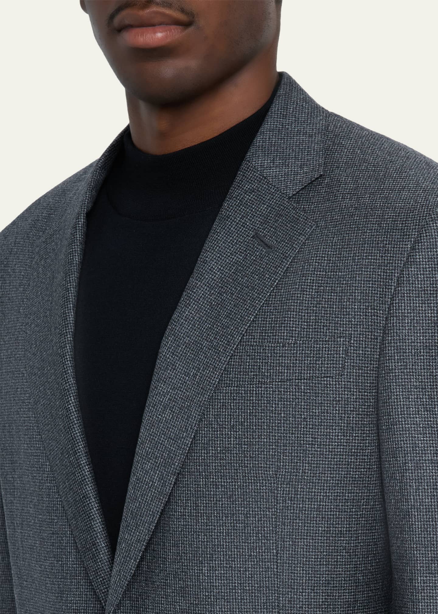 Giorgio Armani Men's Wool Micro-Houndstooth Two-Piece Suit