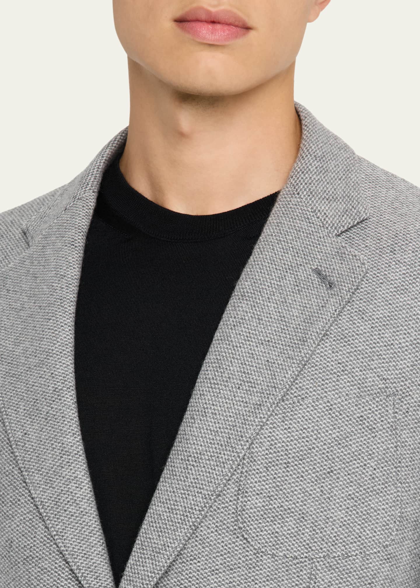 Giorgio Armani Men's Birdseye Cashmere Single-Breasted Blazer