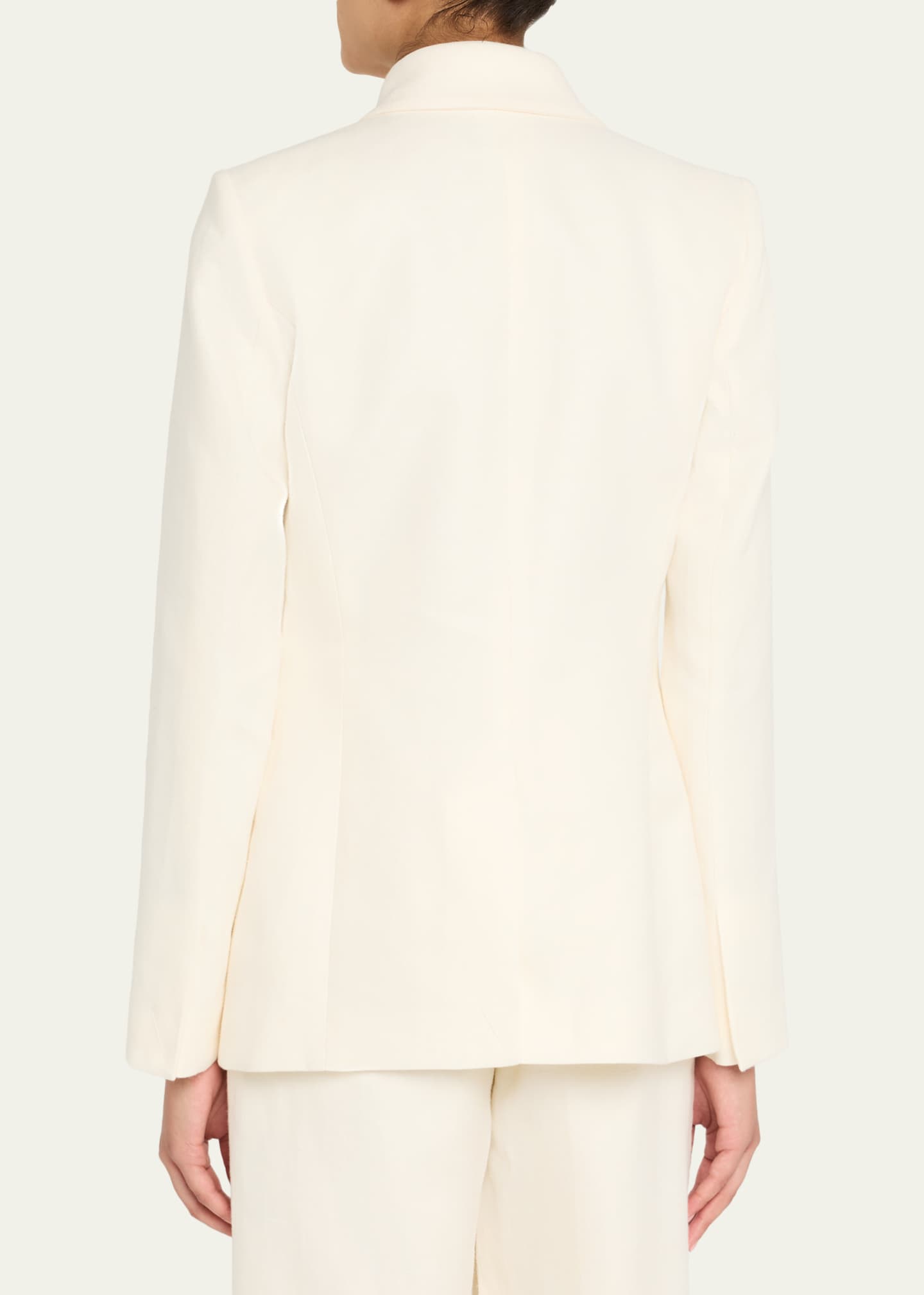 Gabriela Hearst Oslo Knot Single-Breasted Linen Blazer Image 3 of 5