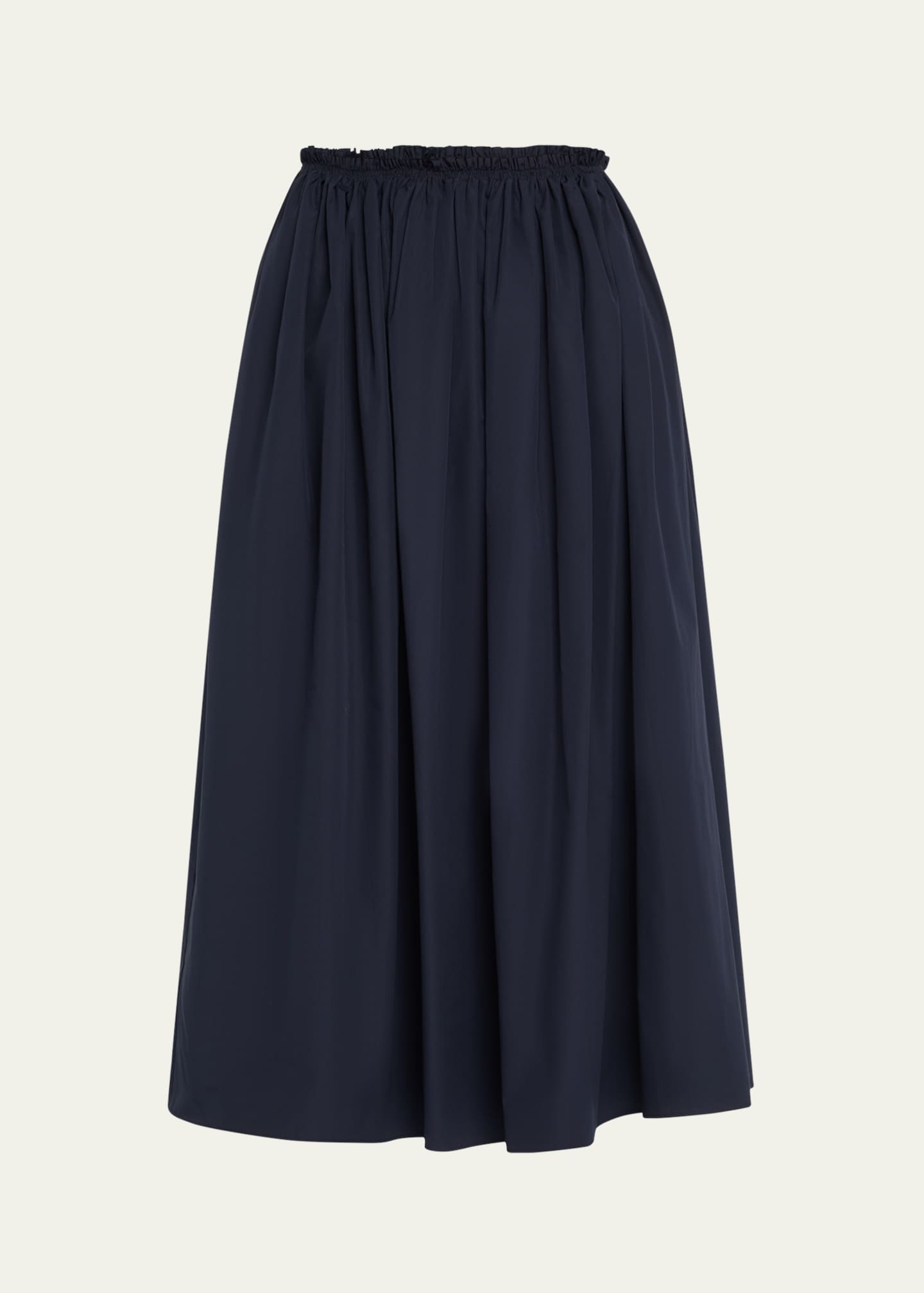 Gabriela Hearst Chiara Gathered Midi Skirt