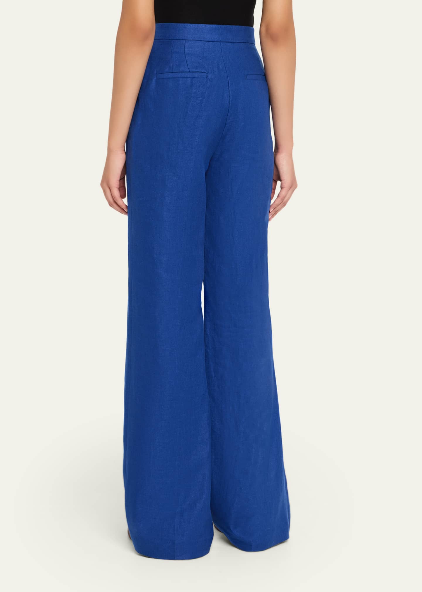 Gabriela Hearst Vesta Wide-Leg Linen Pants Image 3 of 5