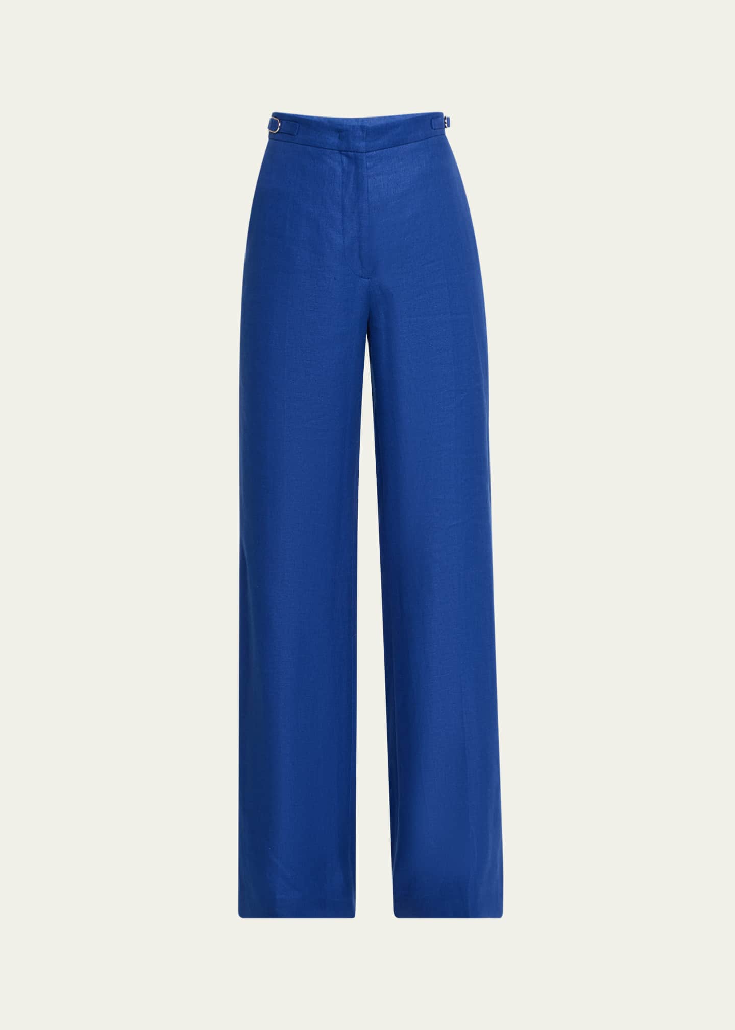 Gabriela Hearst Vesta Wide-Leg Linen Pants Image 1 of 5