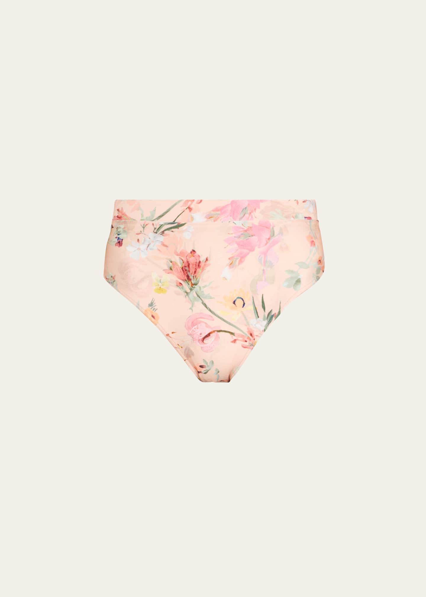PatBO Lily Flower HighWaist Bikini Bottoms Bergdorf Goodman