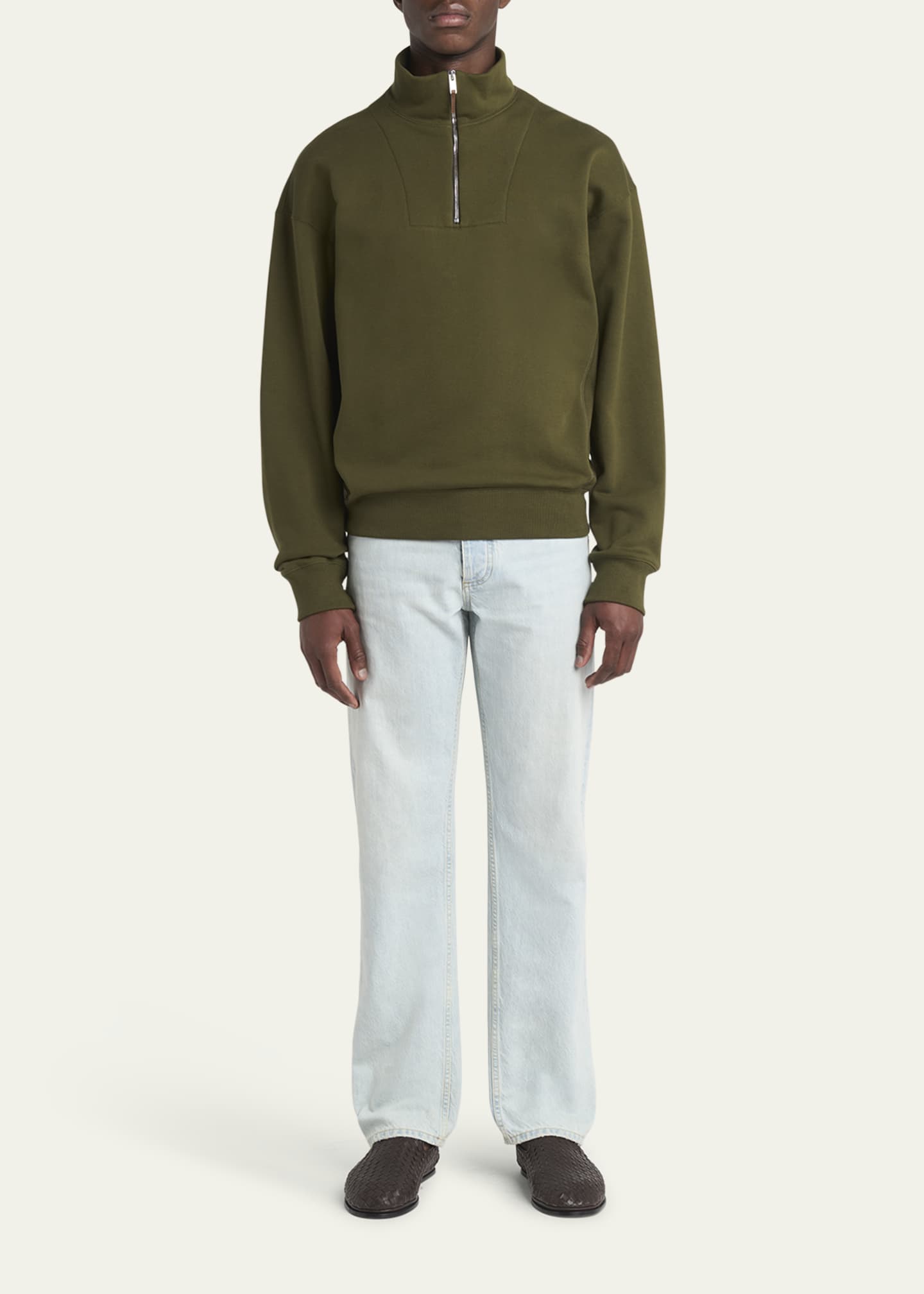 Bottega Veneta Men's Quarter-Zip Sweatshirt Image 2 of 5