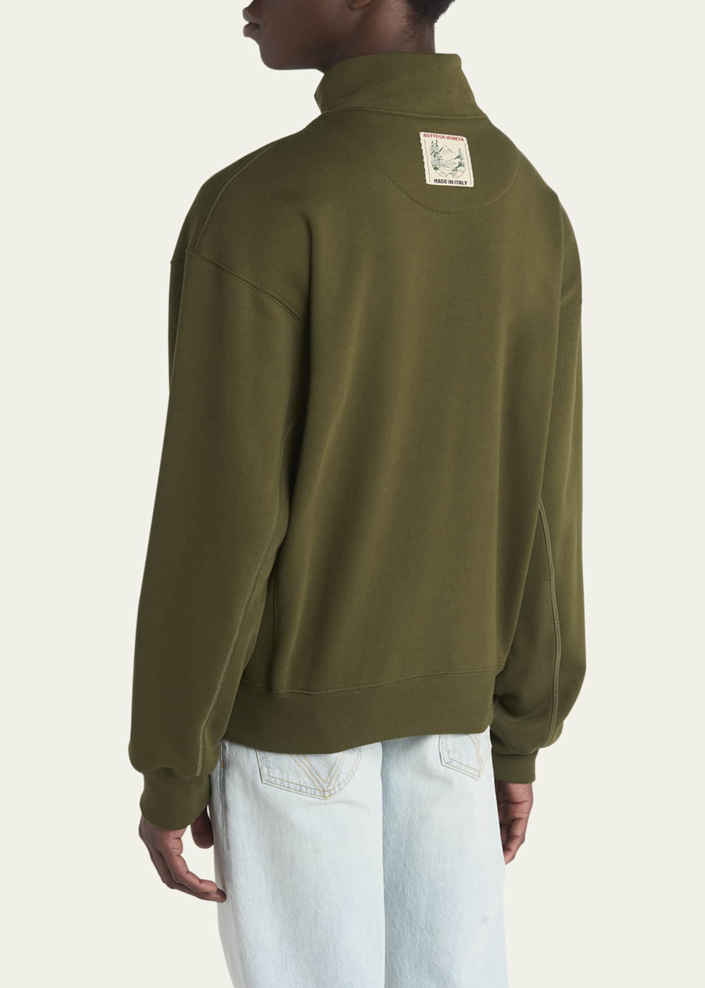 Bottega Veneta Men's Quarter-Zip Sweatshirt Image 3 of 5
