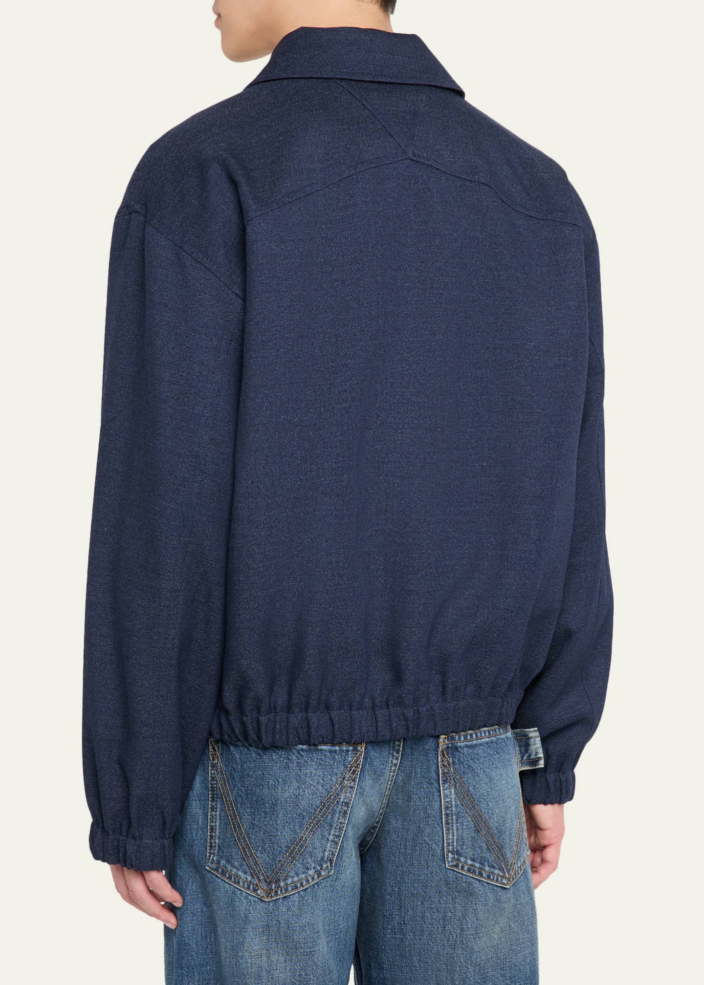 Bottega Veneta Men's Wool Triangle-Pocket Blouson - Bergdorf