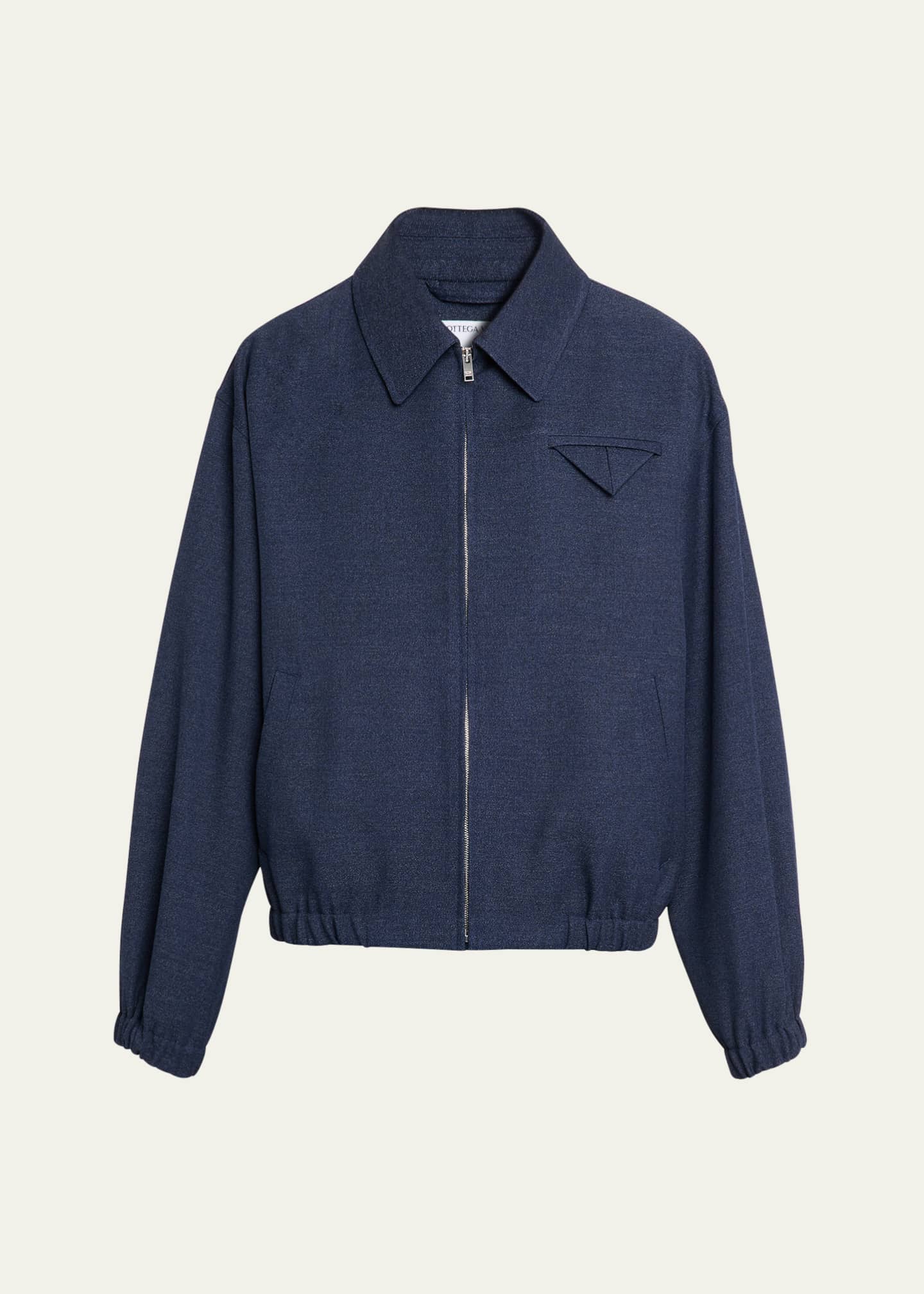ブルゾン Bottega Veneta Full-Zip Jacket In Wool Bottega Veneta Men's Wool Triangle-Pocket Full-Zip Blouson