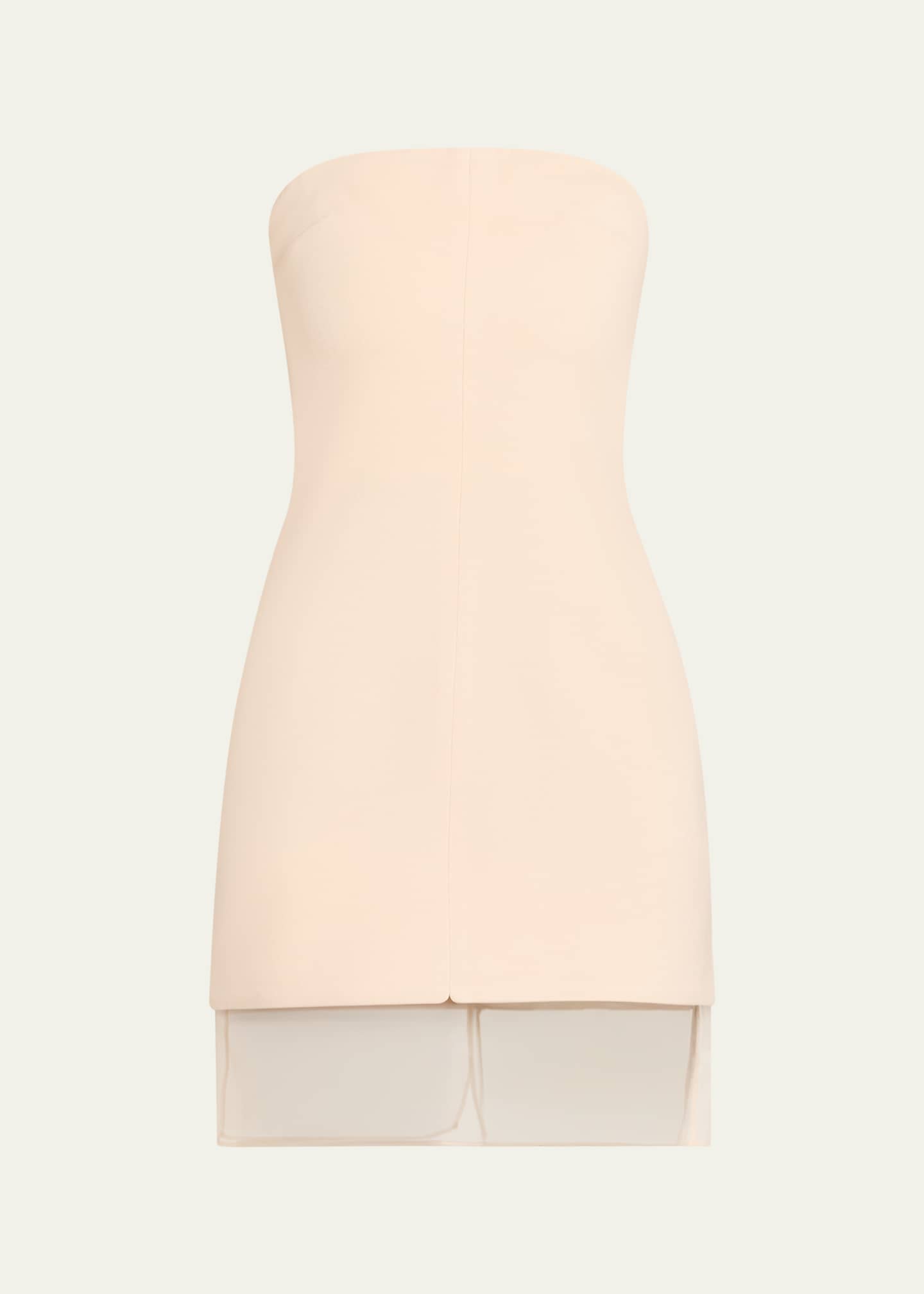 Esse Studios Issia Strapless Mini Dress, Crema, Women's, 10 Au (6 Us), Cocktail & Party Wedding Guest Dresses Strapless Dresses