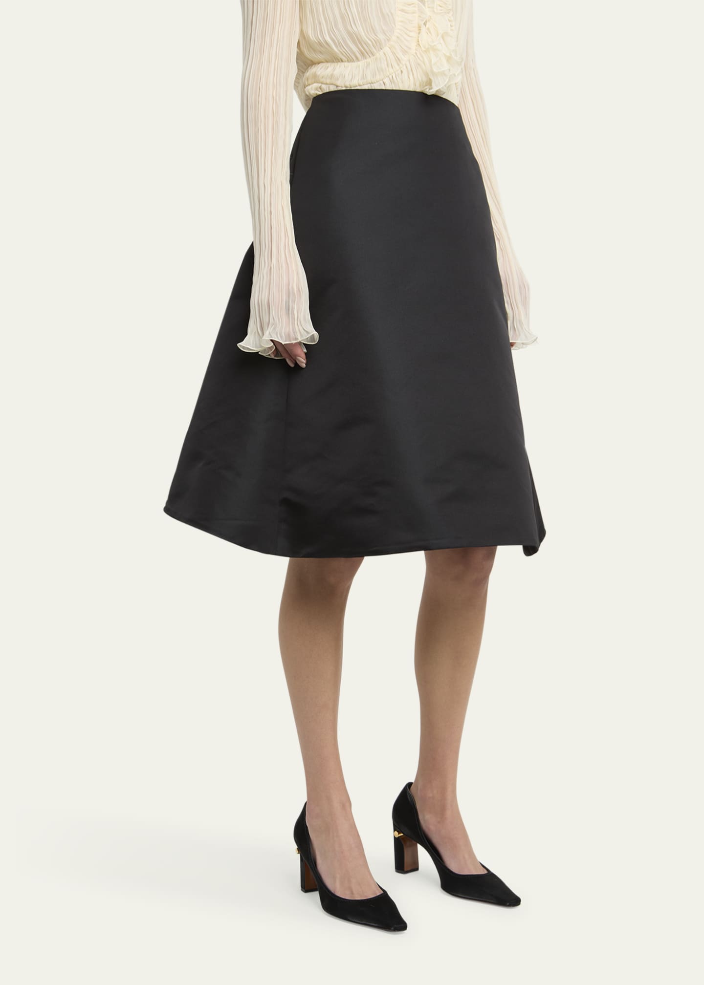 McQueen A-line Midi Circle Skirt Image 4 of 5