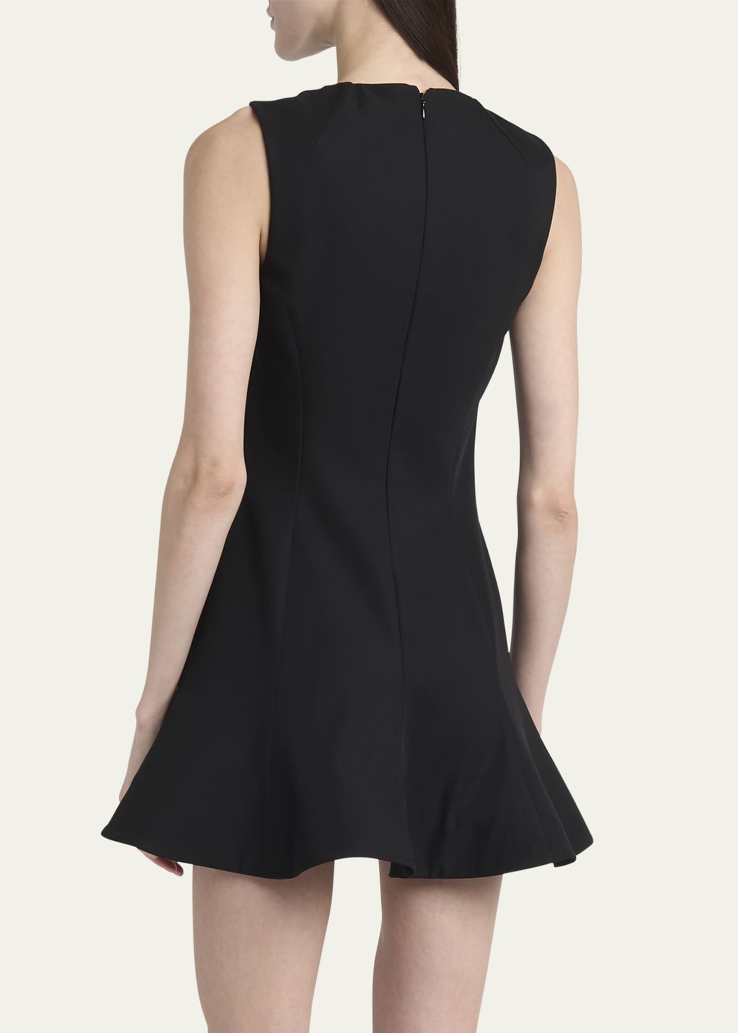 McQueen Flared A-Line Sleeveless Mini Dress Image 3 of 5