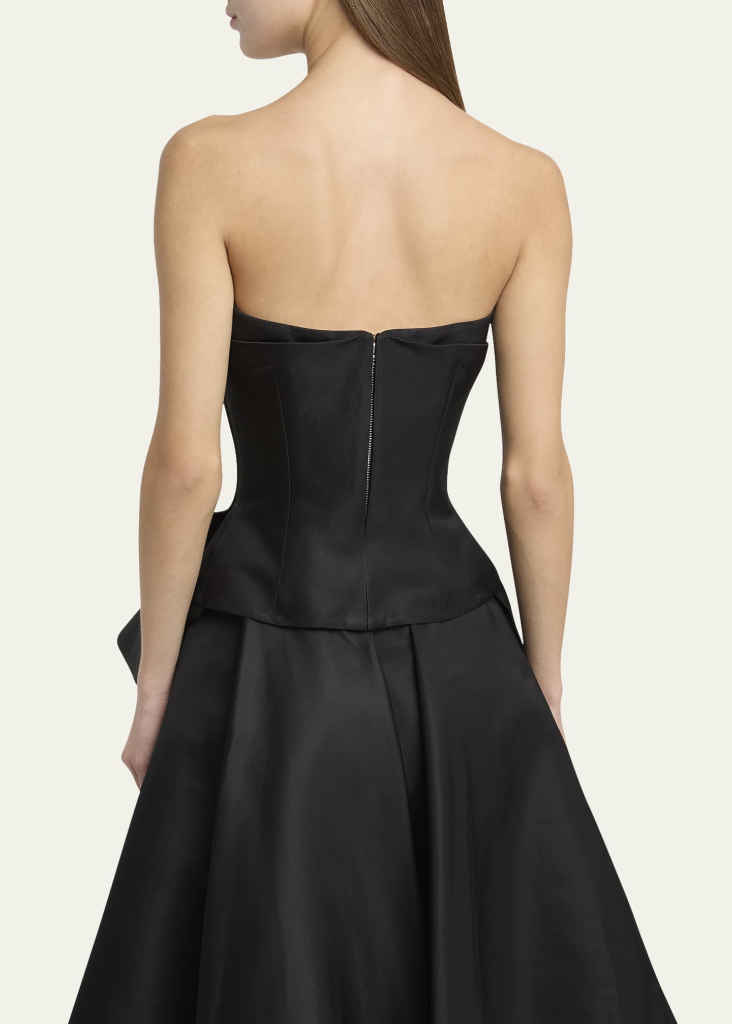 McQueen Strapless Peplum Bustier Top Image 3 of 5