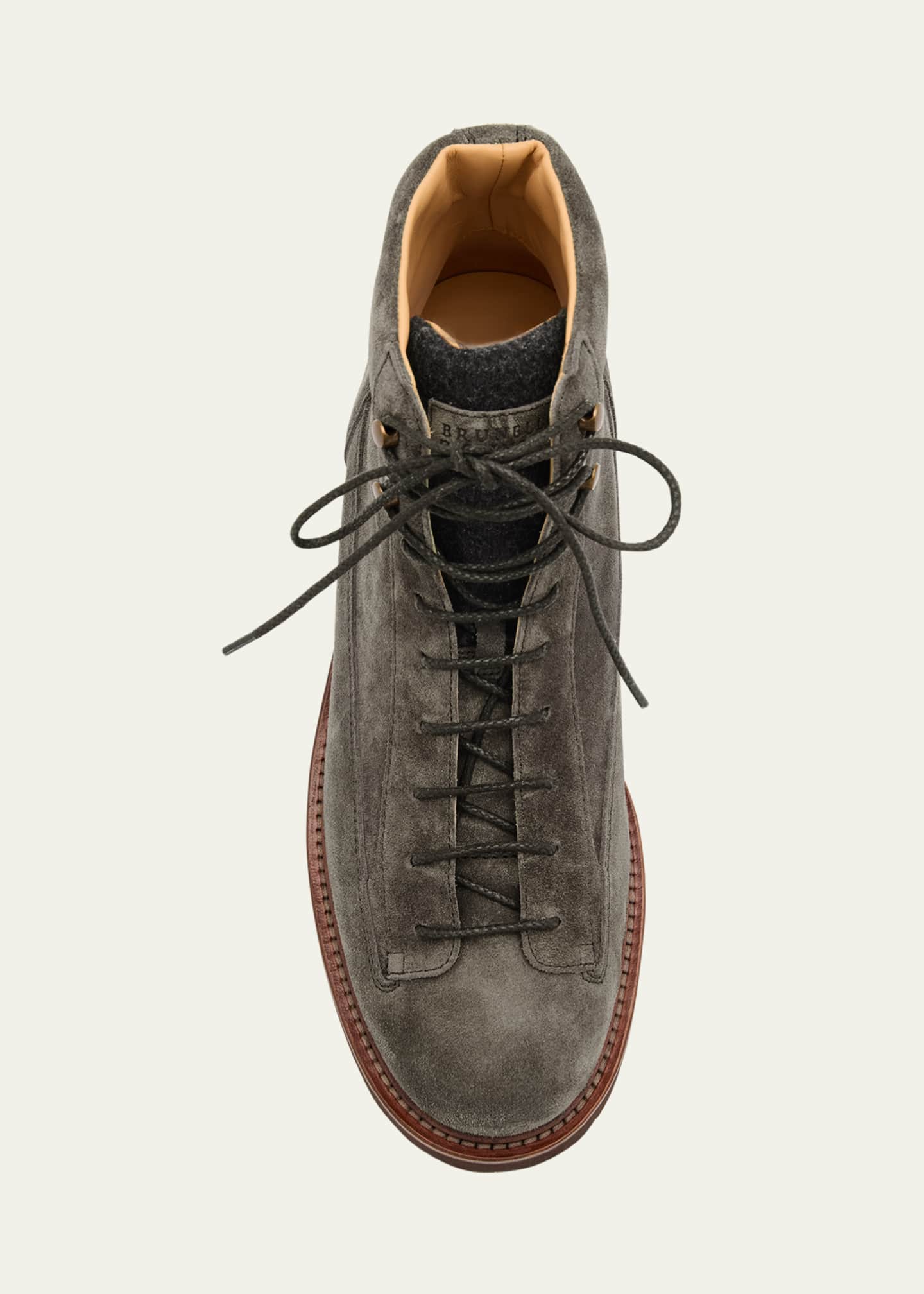 Brunello Cucinelli Men's Suede Urban Hiker Boots - Bergdorf Goodman