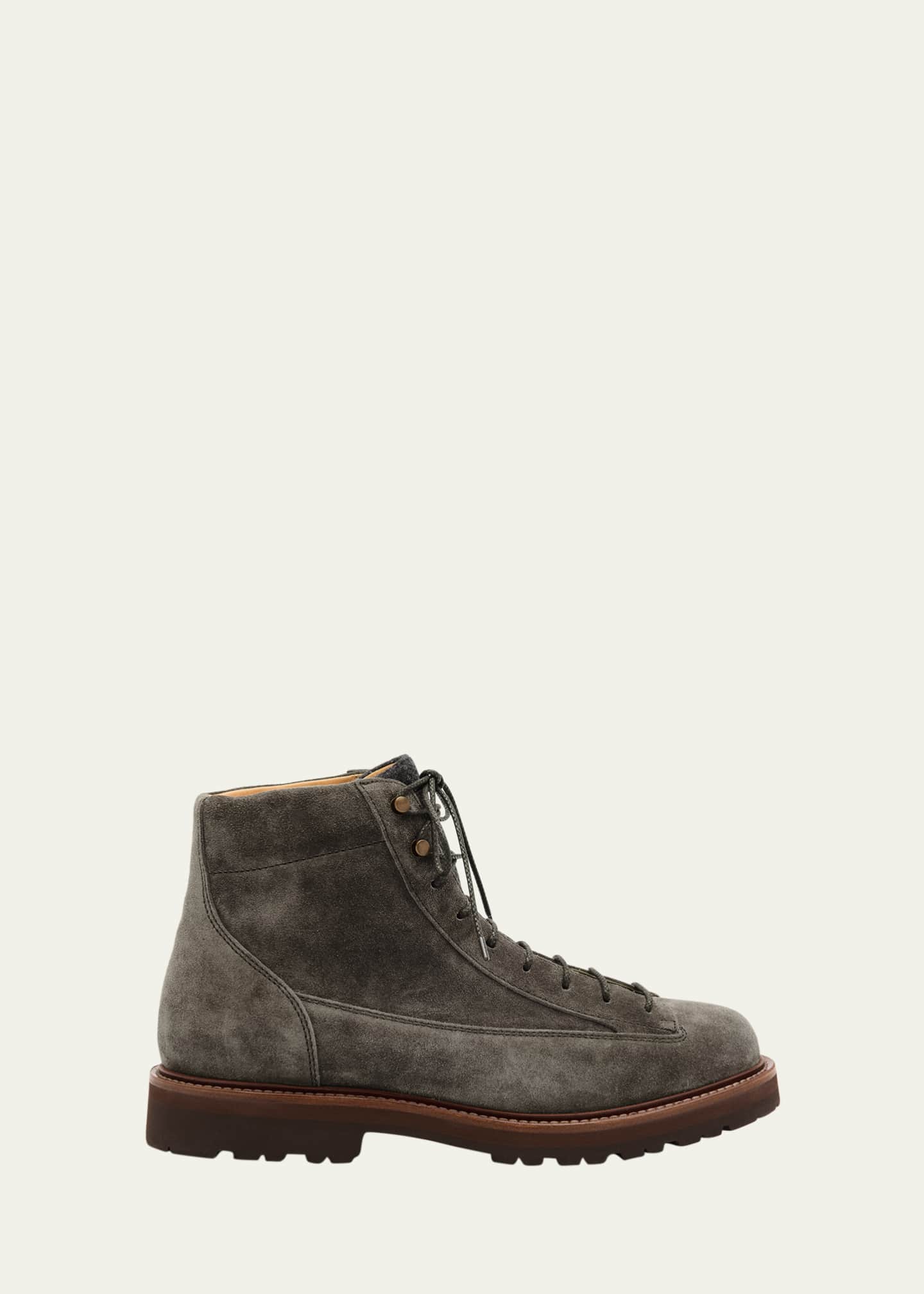 Brunello Cucinelli Men's Suede Urban Hiker Boots - Bergdorf Goodman