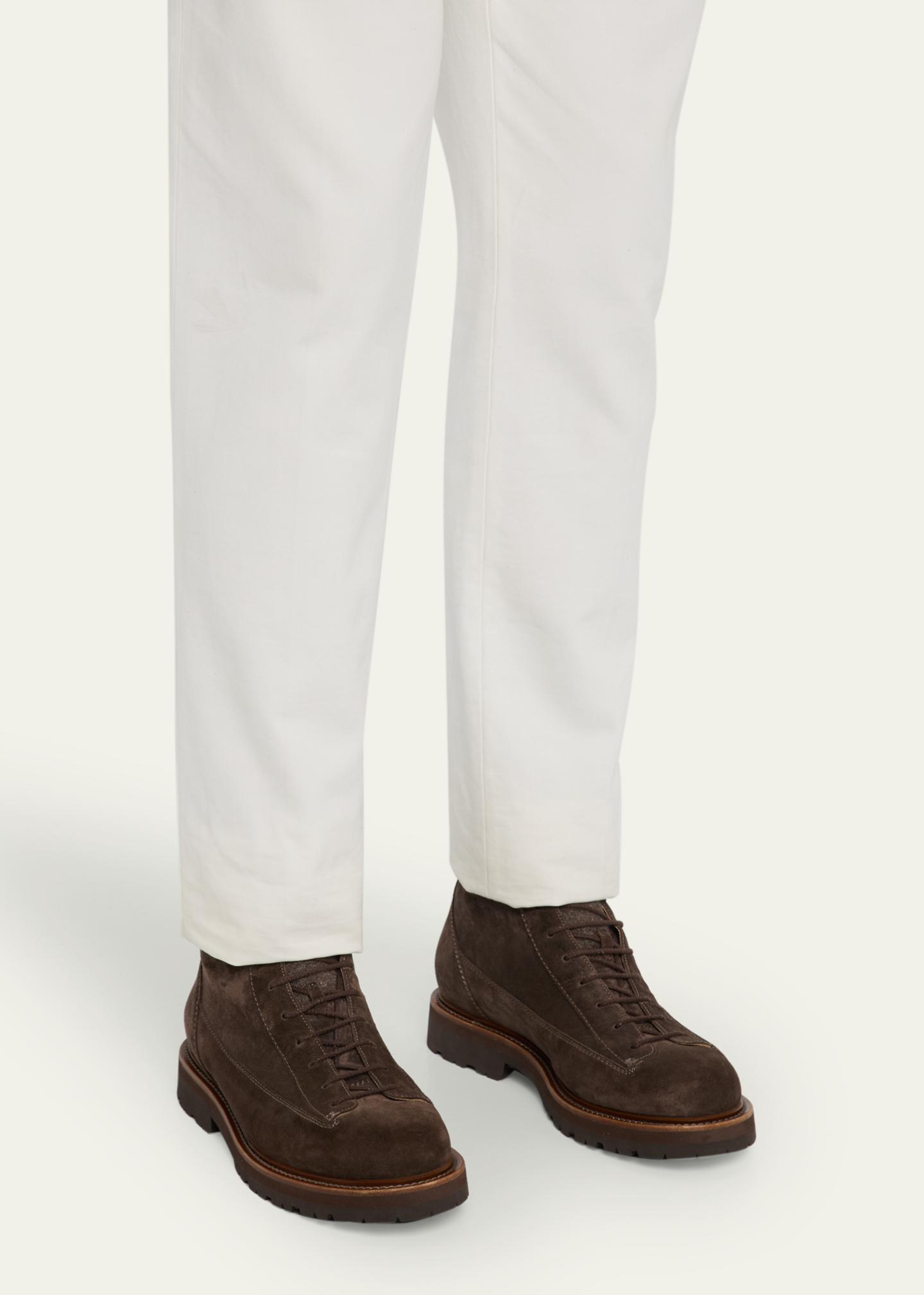 Brunello Cucinelli Men's Suede Urban Hiker Boots - Bergdorf Goodman