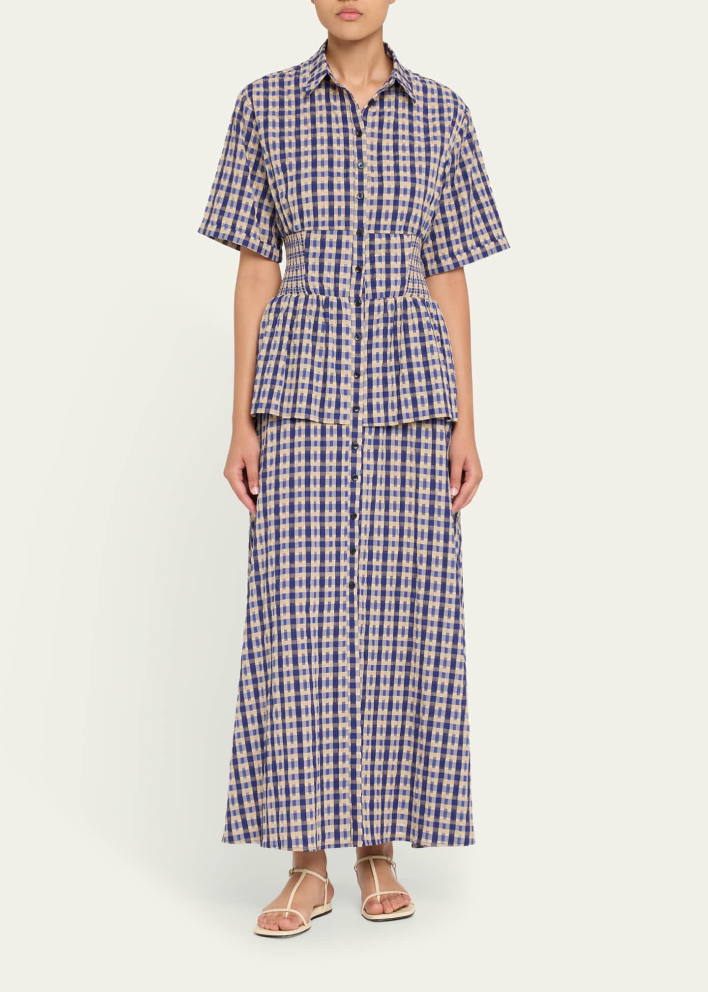 Rosie Assoulin Boogie Woogie Bugle Boy Maxi Shirtdress Image 2 of 5