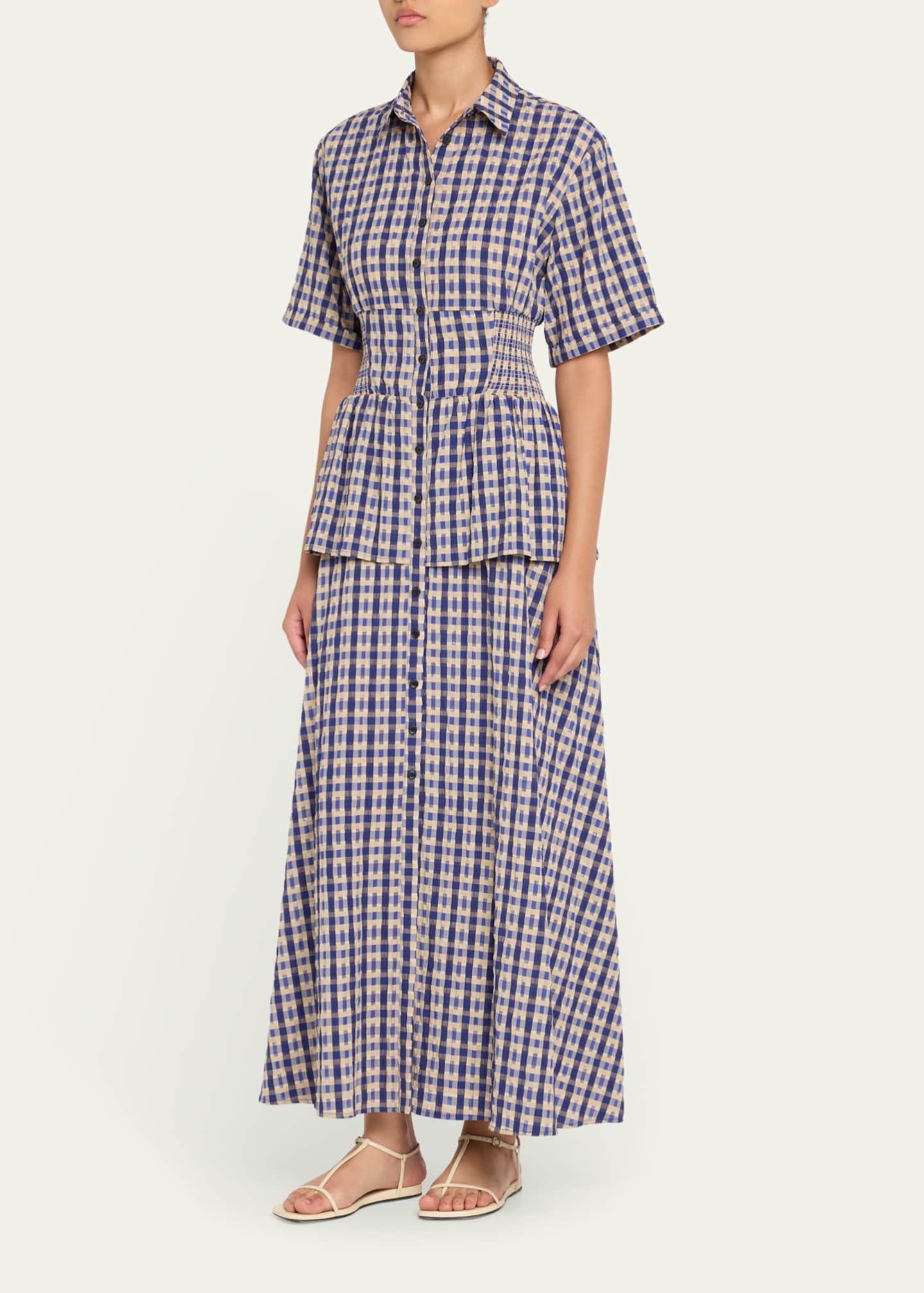 Rosie Assoulin Boogie Woogie Bugle Boy Maxi Shirtdress Image 4 of 5