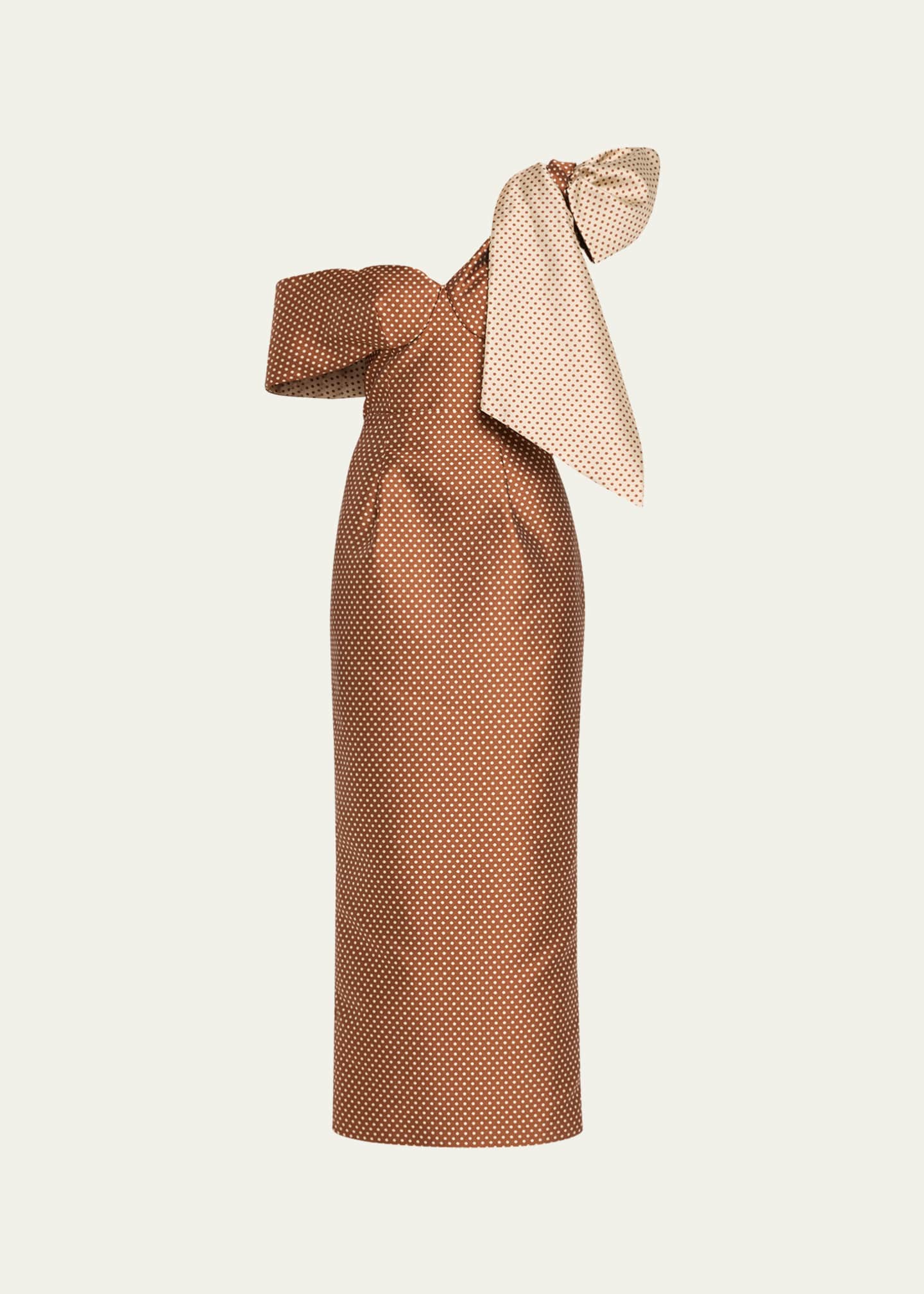 Rosie Assoulin Loop-Dy Loo Polka Dot Dress Image 1 of 5