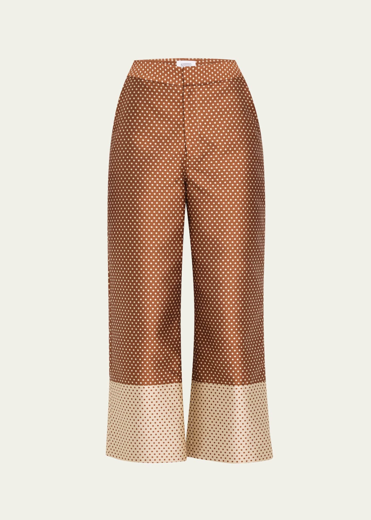 Rosie Assoulin Polka Dot Boyfriend Trousers Image 1 of 5