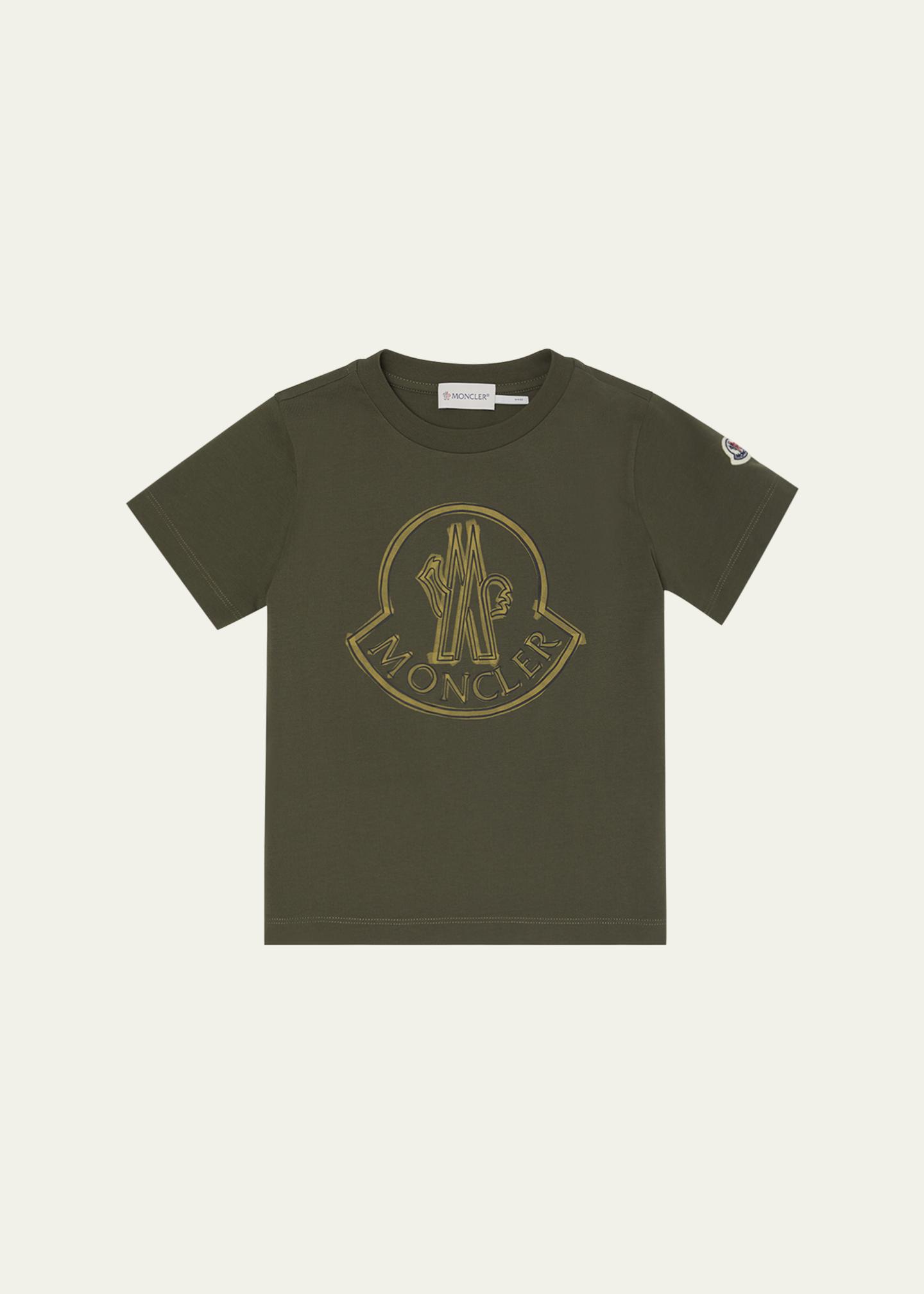 Moncler Boy's Logo-Print Short-Sleeve T-Shirt, Size 12-14