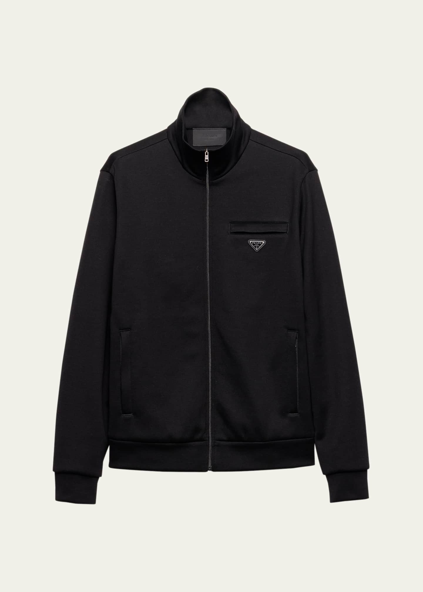 Prada Men's Technical Cotton Full-Zip Jacket - Bergdorf Goodman