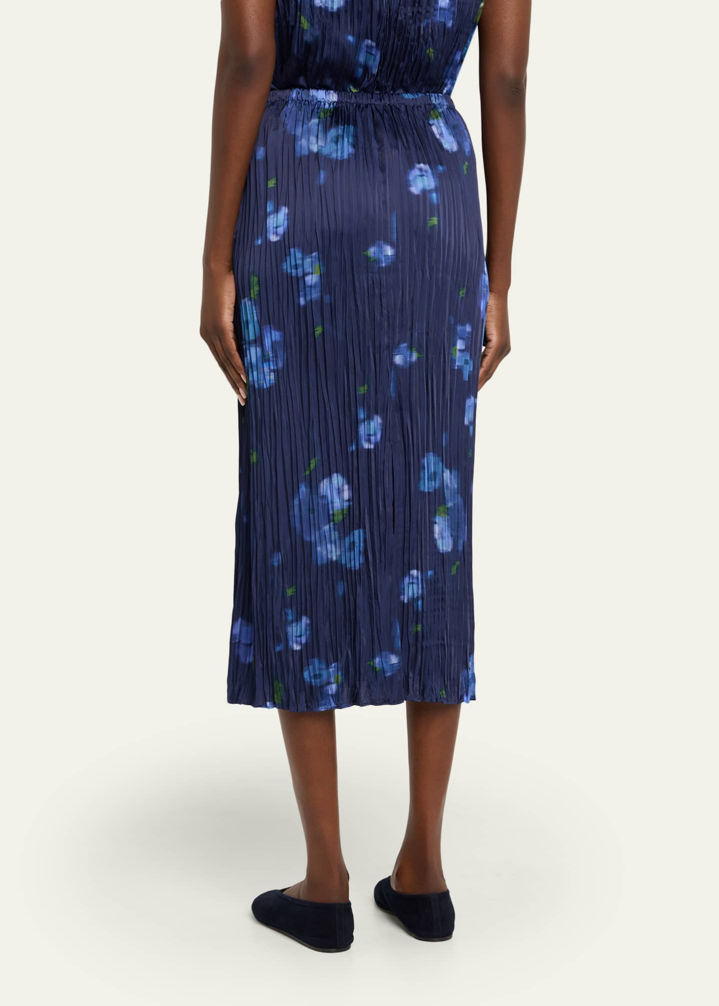 Vince Blurred Poppy Column Skirt Image 3 of 5
