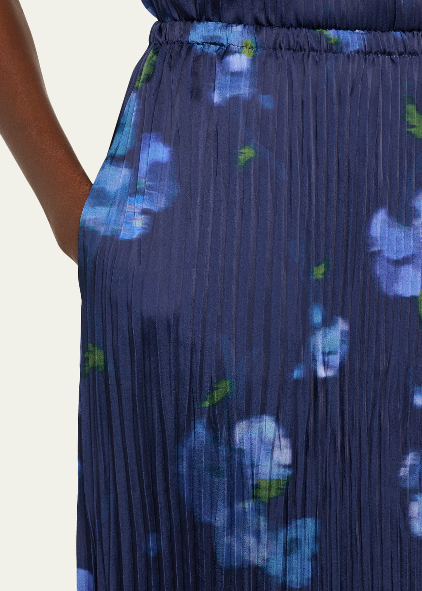 Vince Blurred Poppy Column Skirt Image 5 of 5