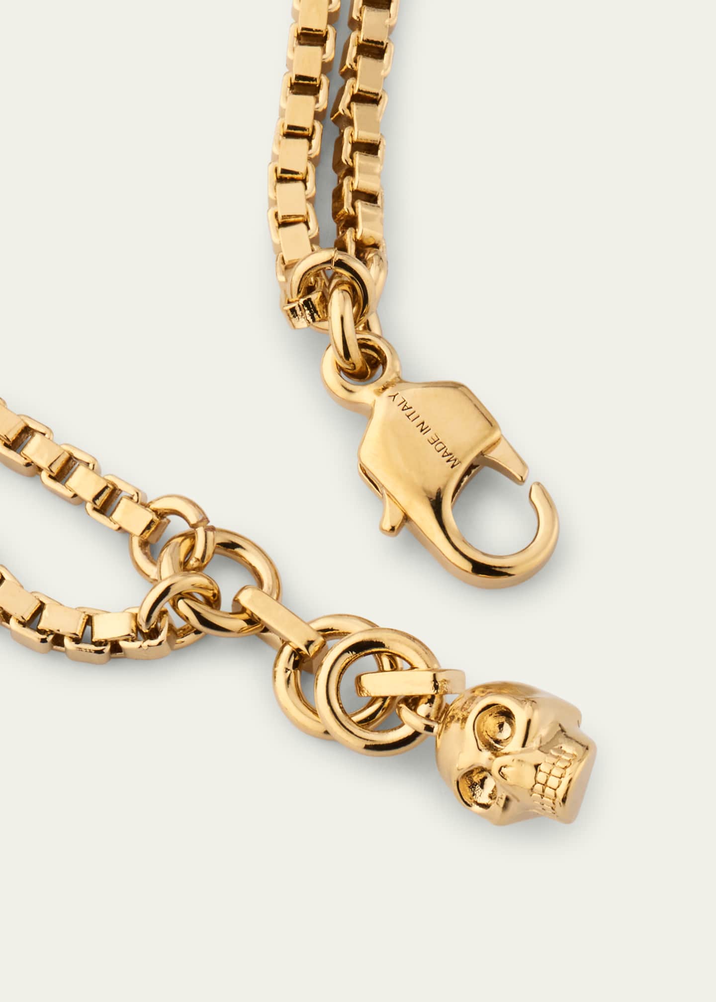 McQueen Pearly Skull Chain Bracelet Image 4 of 4