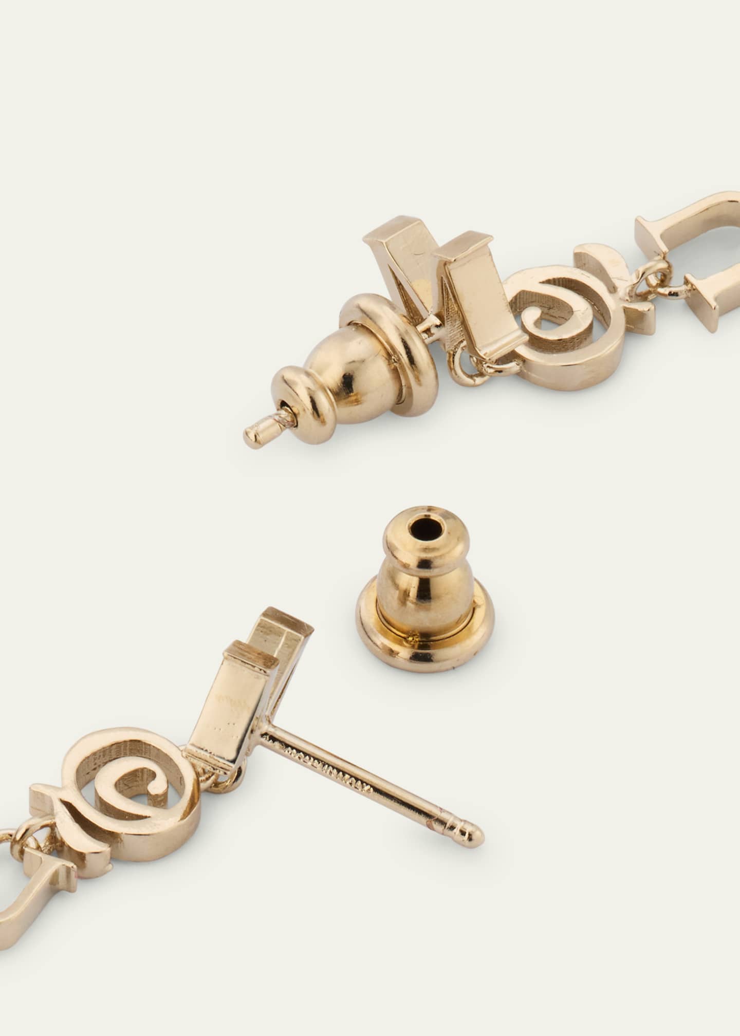 McQueen McQueen Logo Drop Earrings Image 4 of 4
