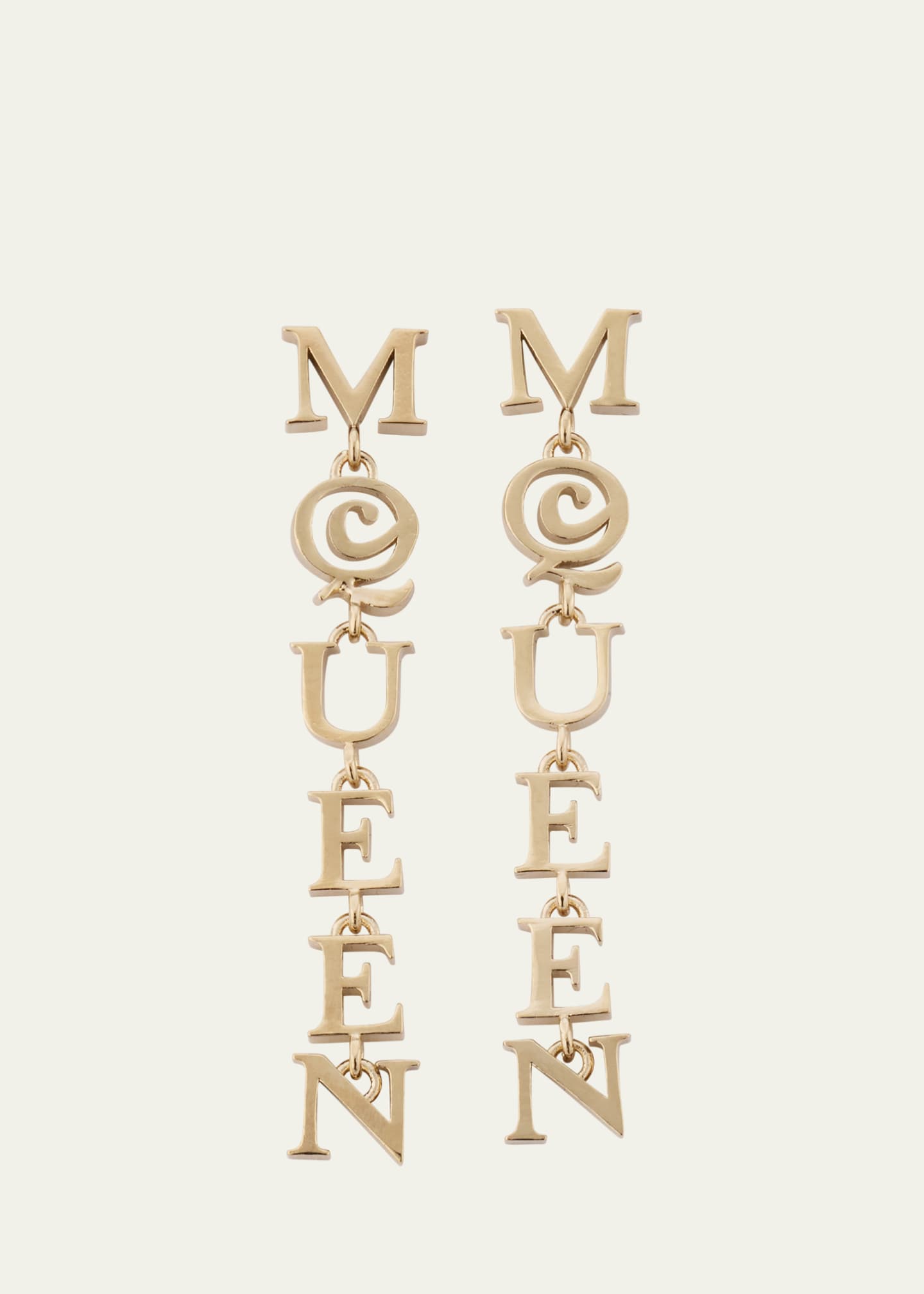 McQueen McQueen Logo Drop Earrings Image 1 of 4