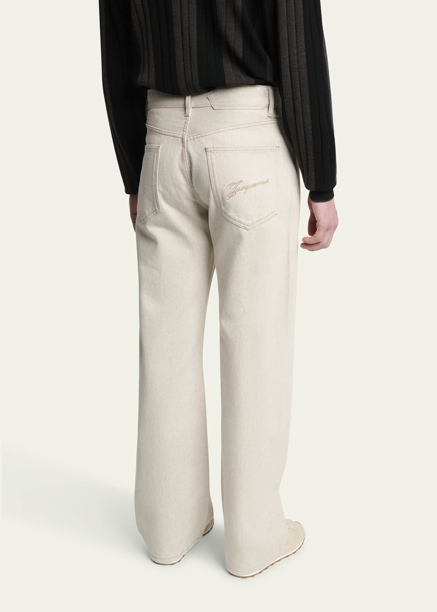 Jacquemus Men's Le De-Nimes Straight-Fit Jeans Image 3 of 5