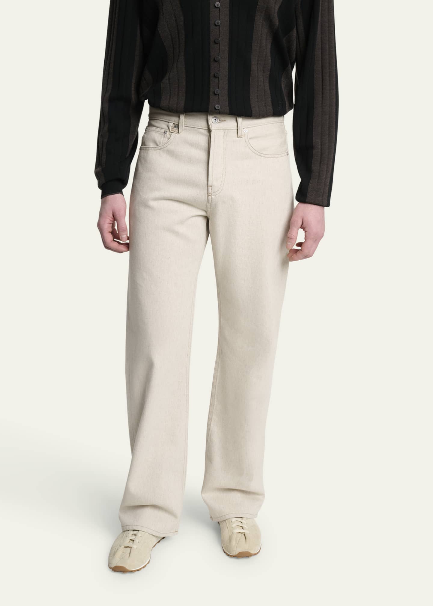 Jacquemus Men's Le De-Nimes Straight-Fit Jeans Image 4 of 5