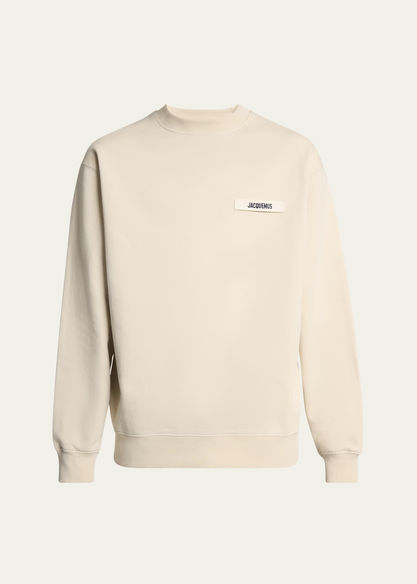 Jacquemus Men's Grosgrain Logo Cotton Sweatshirt Image 1 of 5