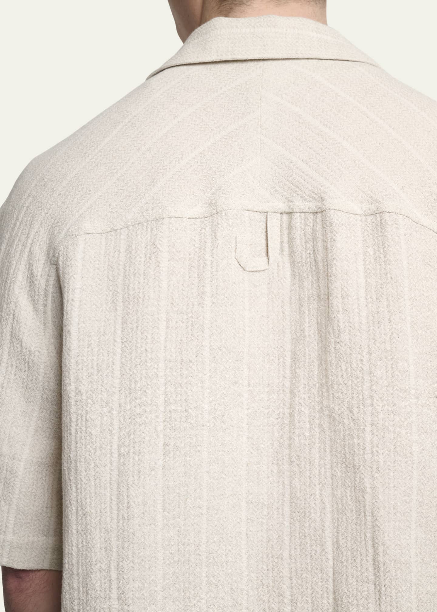 Jacquemus Men's Cotton and Linen Fonccio Camp Shirt Image 5 of 5
