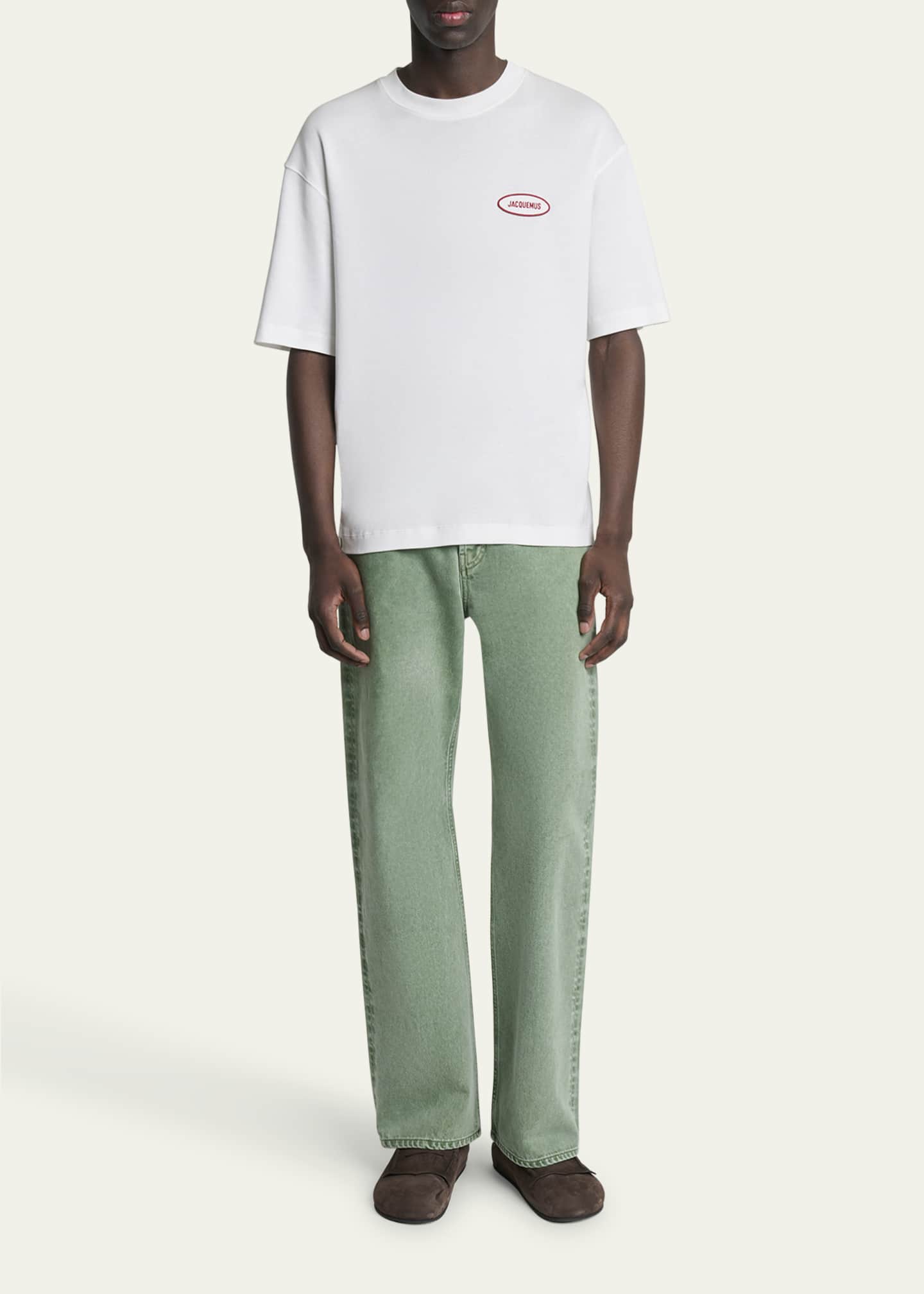 Jacquemus Men's Le De-Nimes Straight-Fit Jeans Image 2 of 5