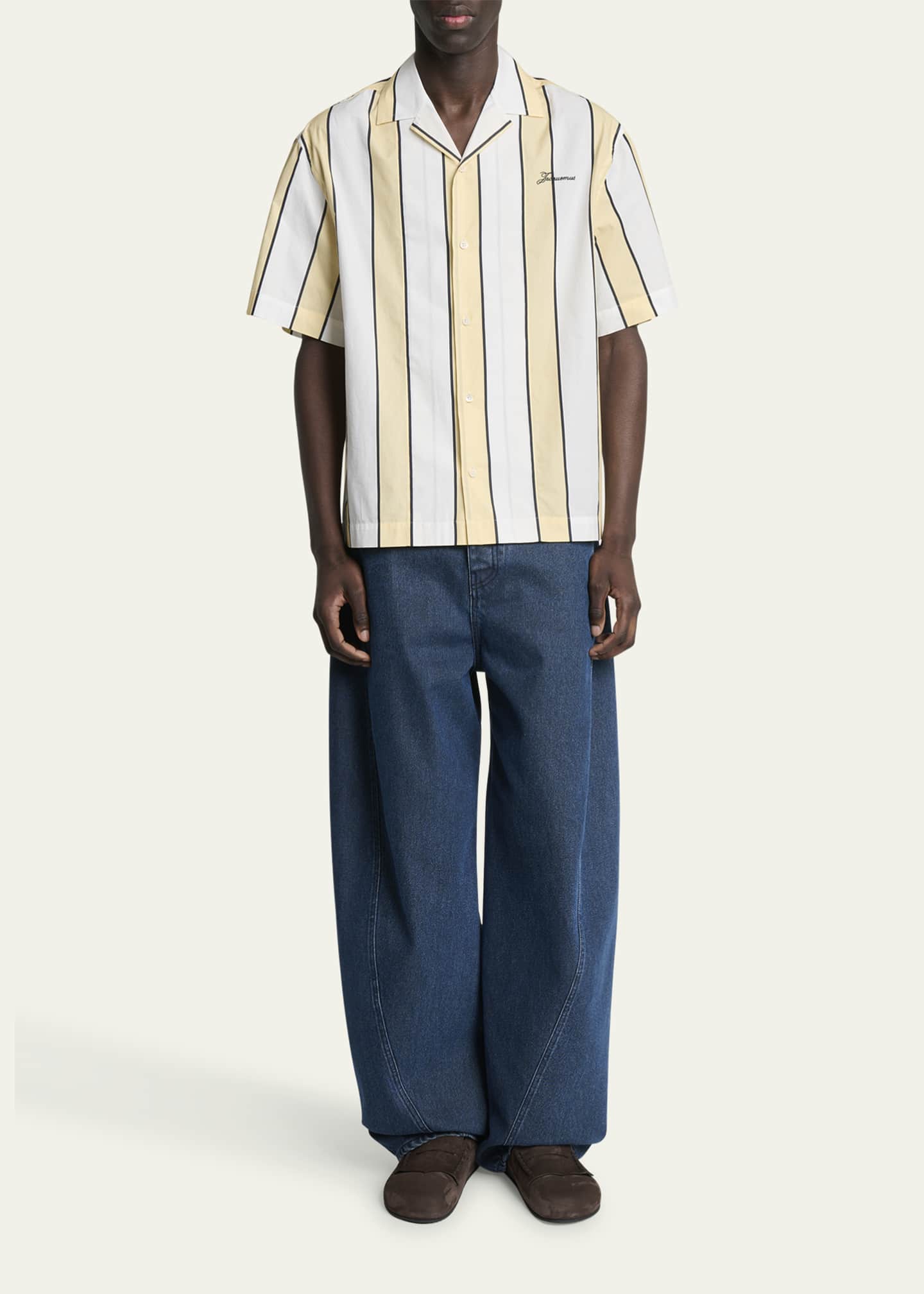 Jacquemus Men's La Chemise Molino Curved Jeans Image 2 of 5